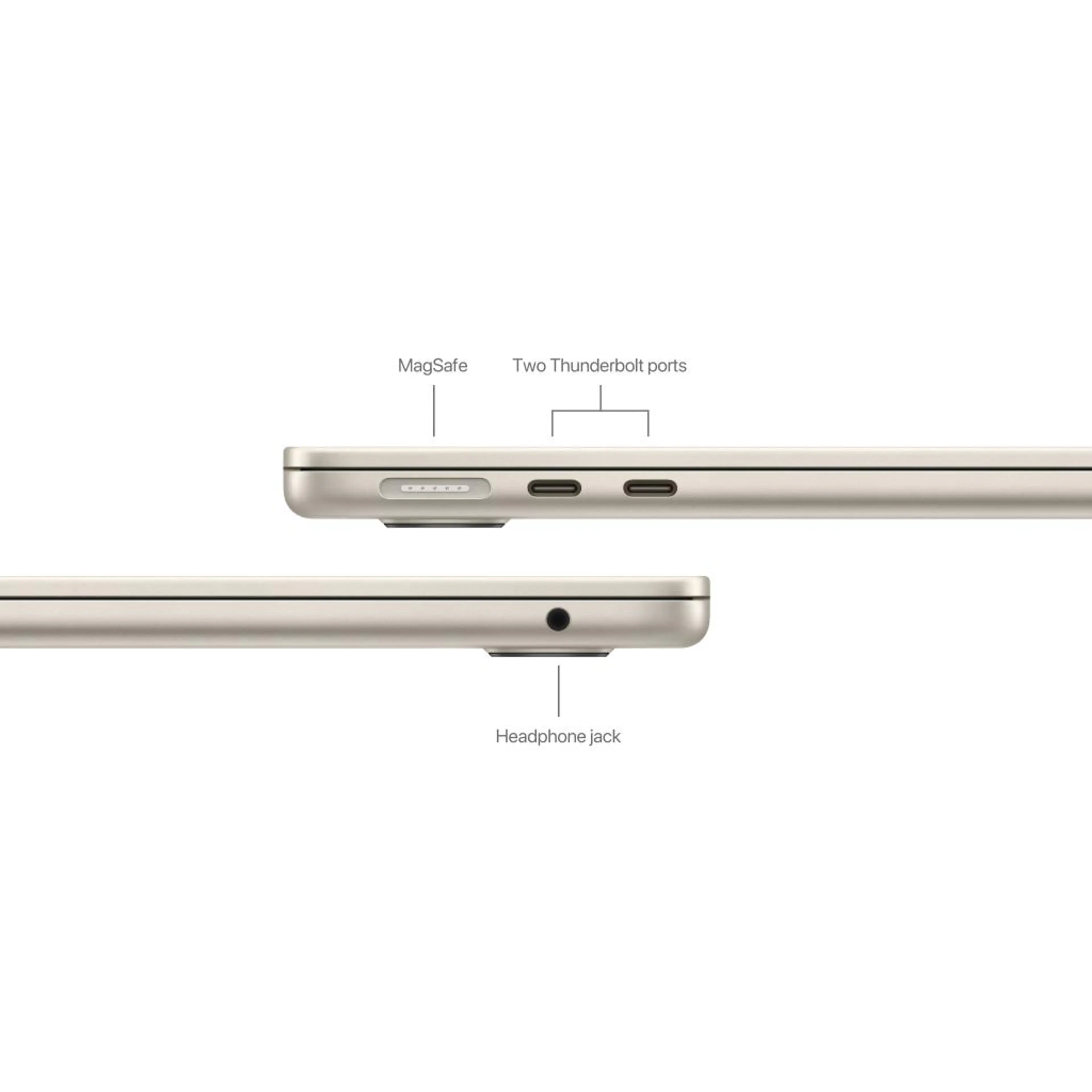 13-inch MacBook Air: Apple M2 chip with 8-core CPU and 8-core GPU; 16GB; 256GB - Starlight