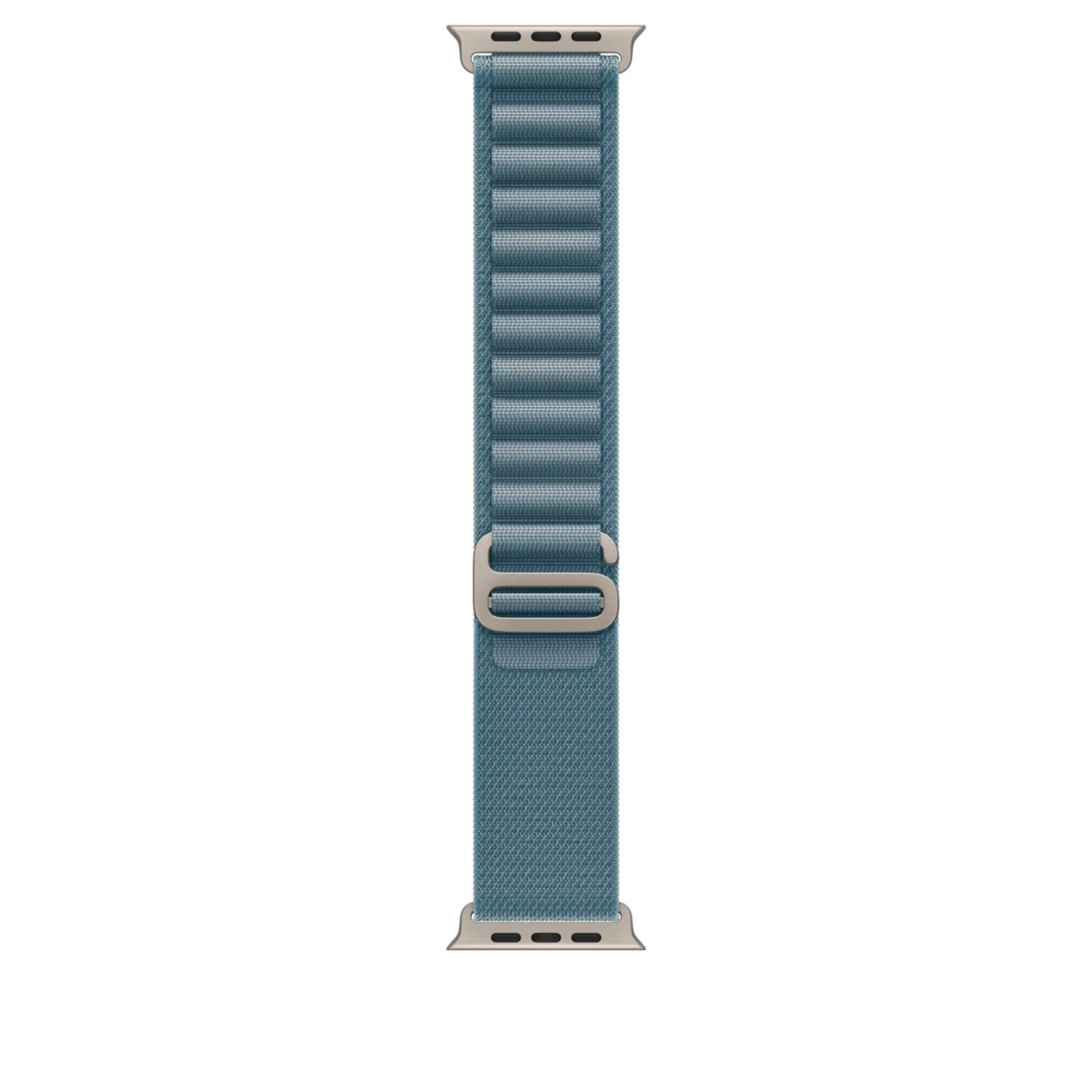 49mm Light Blue Alpine Loop - Large - Natural Titanium Finish