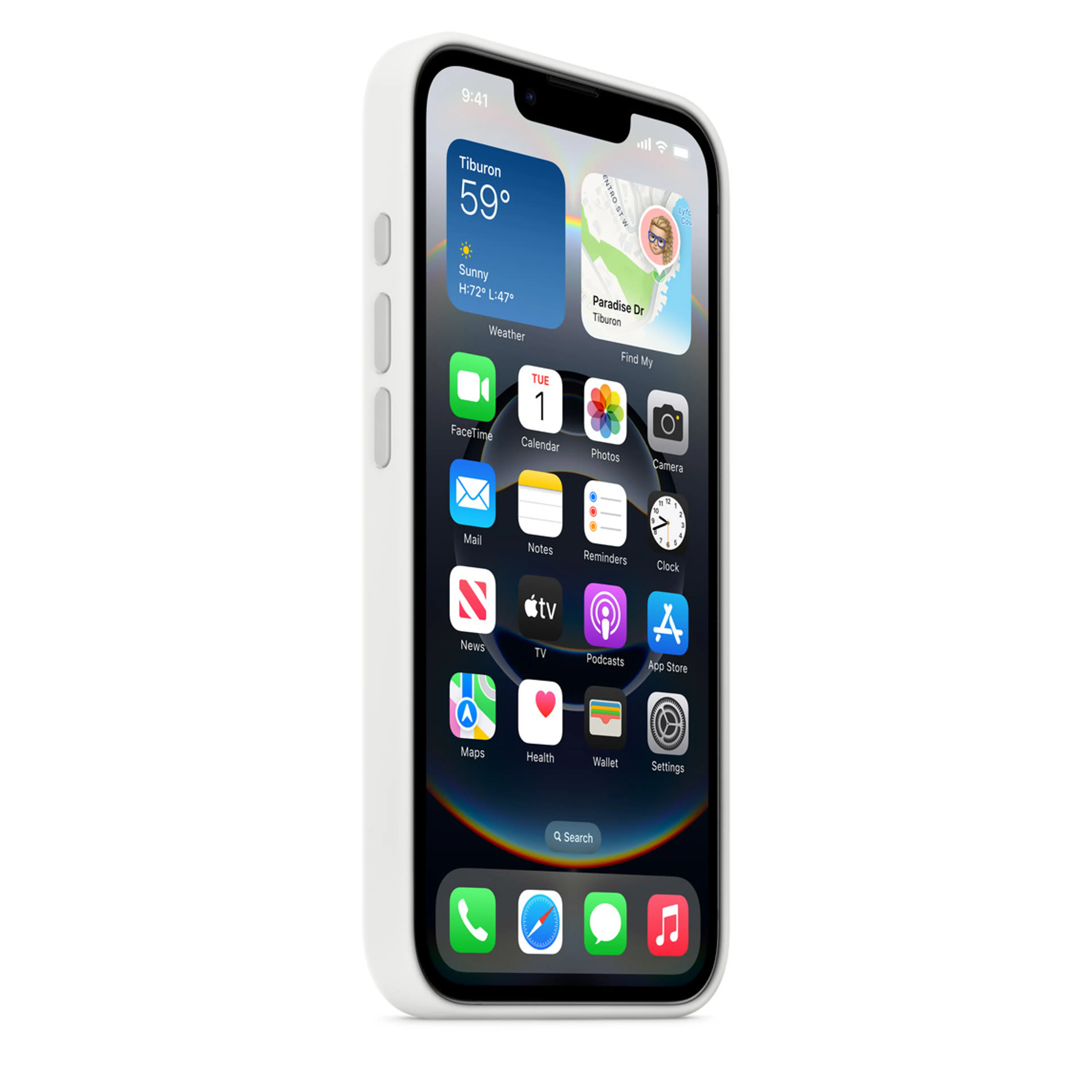 Apple iPhone 16e Silicone Case White