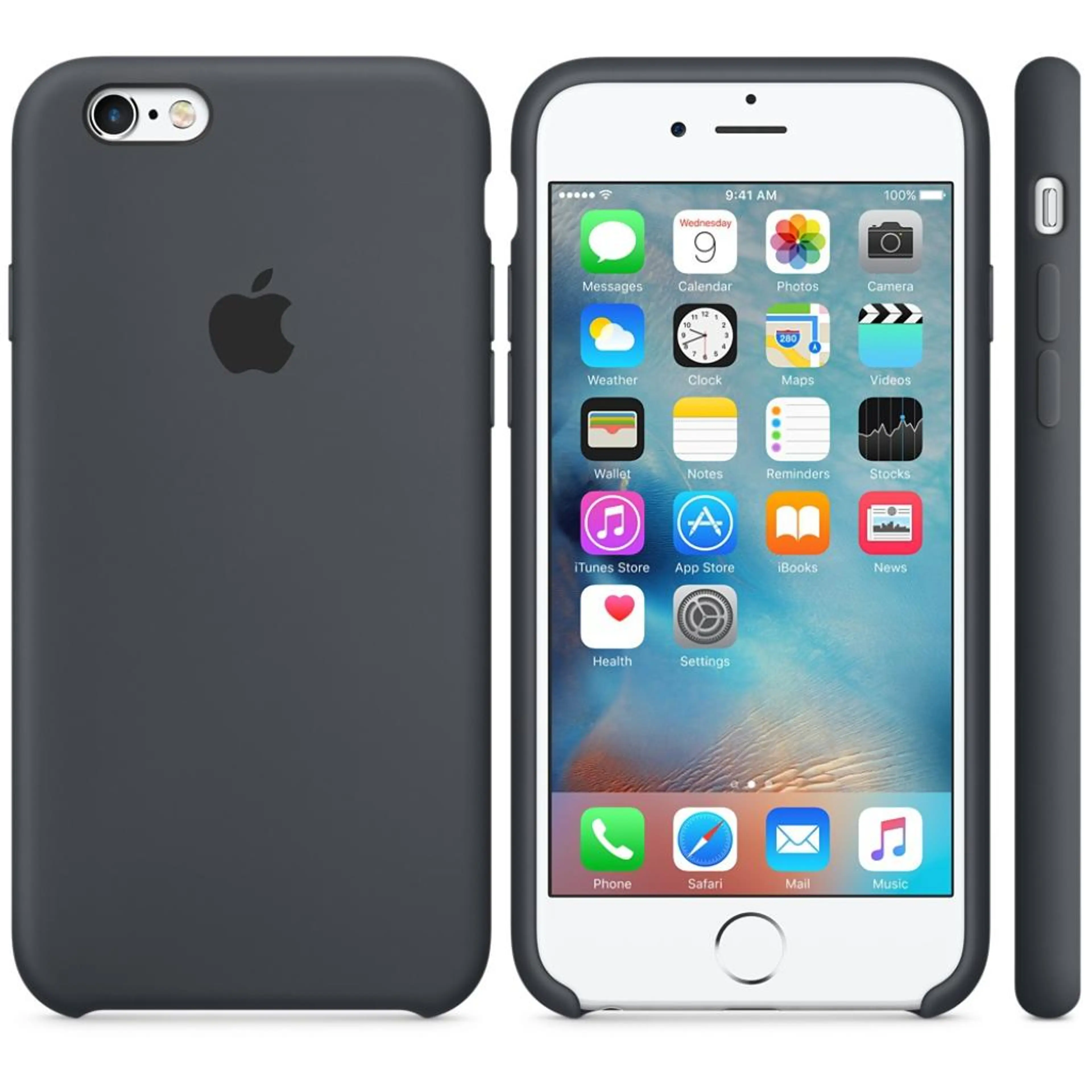 Apple iPhone 6s Plus Silicone Case - Charcoal Gray