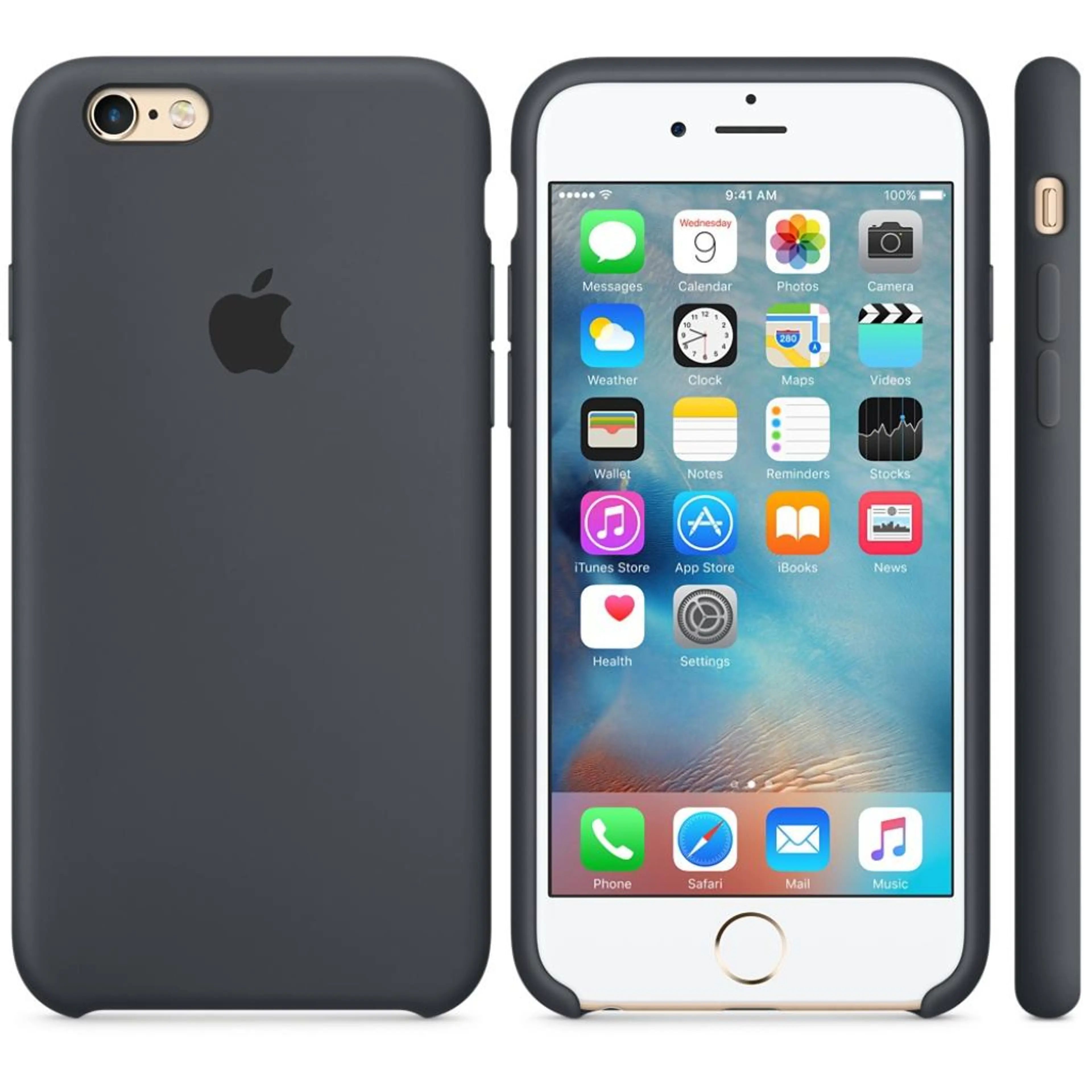 Apple iPhone 6s Plus Silicone Case - Charcoal Gray