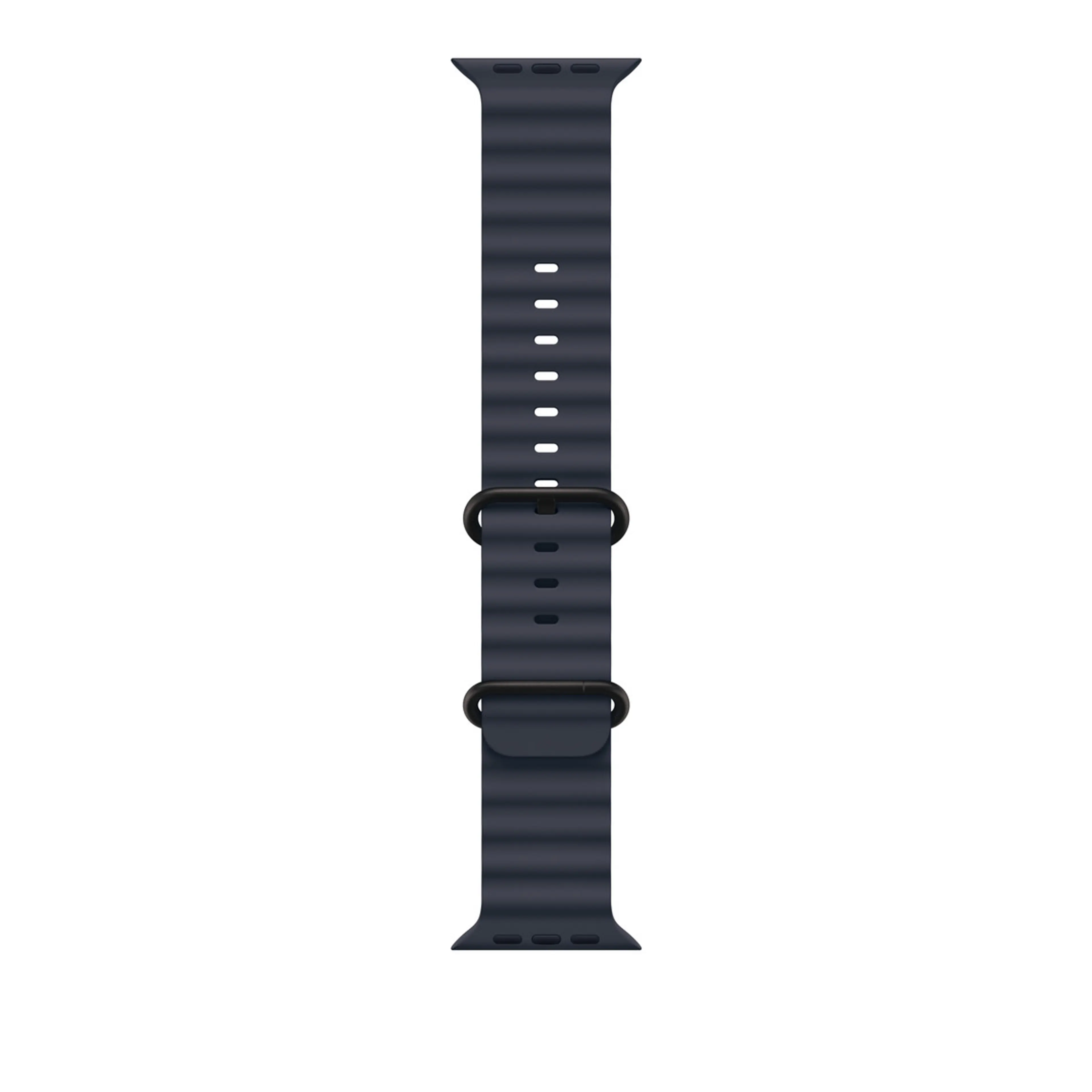 Apple Watch 49mm Band:  Navy Ocean Band - Black Titanium Finish