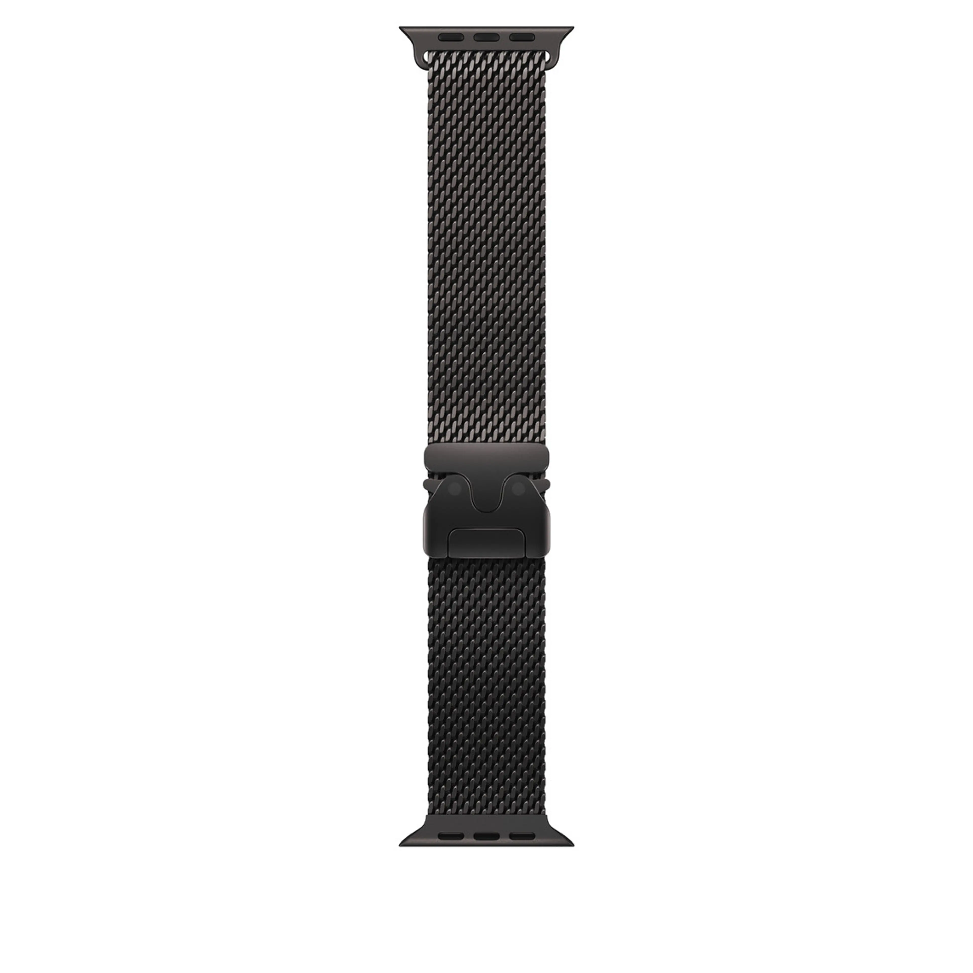 Apple Watch 49mm Milanese Loop:  Black Titanium Milanese Loop - Medium