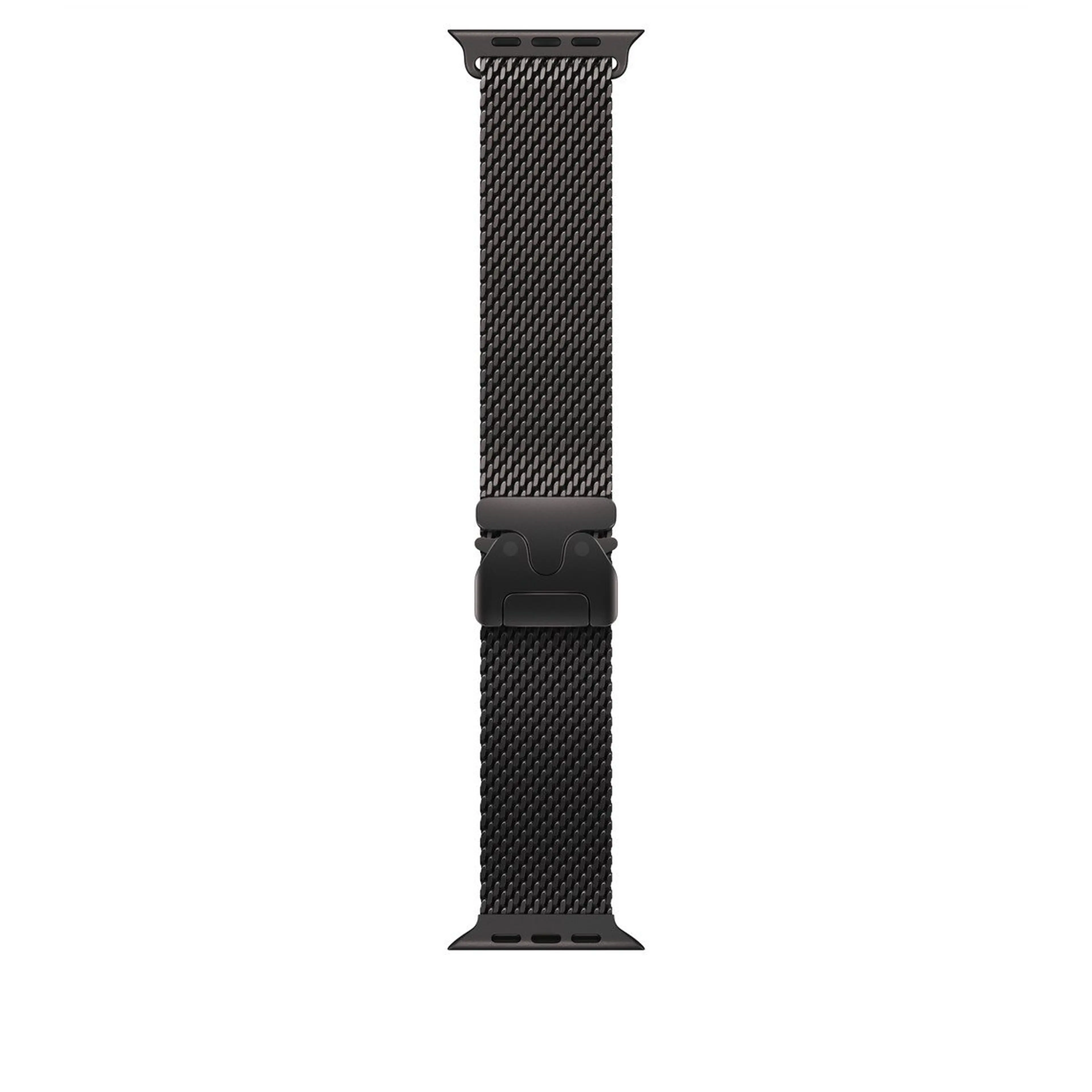 Apple Watch 49mm Milanese Loop:  Black Titanium Milanese Loop - Small
