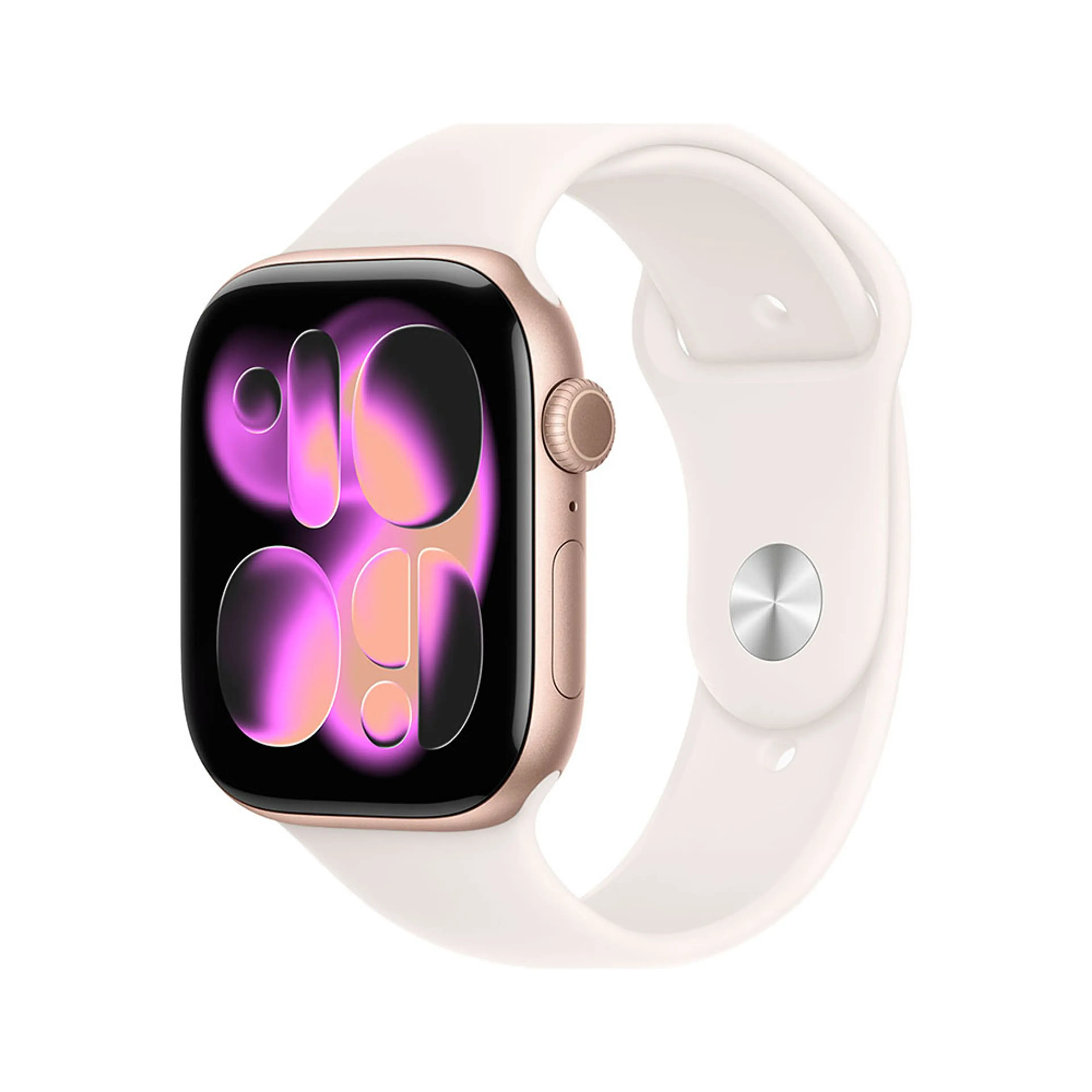 Apple Watch Series 11 GPS + Cellular 42mm Rose Gold Aluminium Case with Light Blush Sport Band - M/L