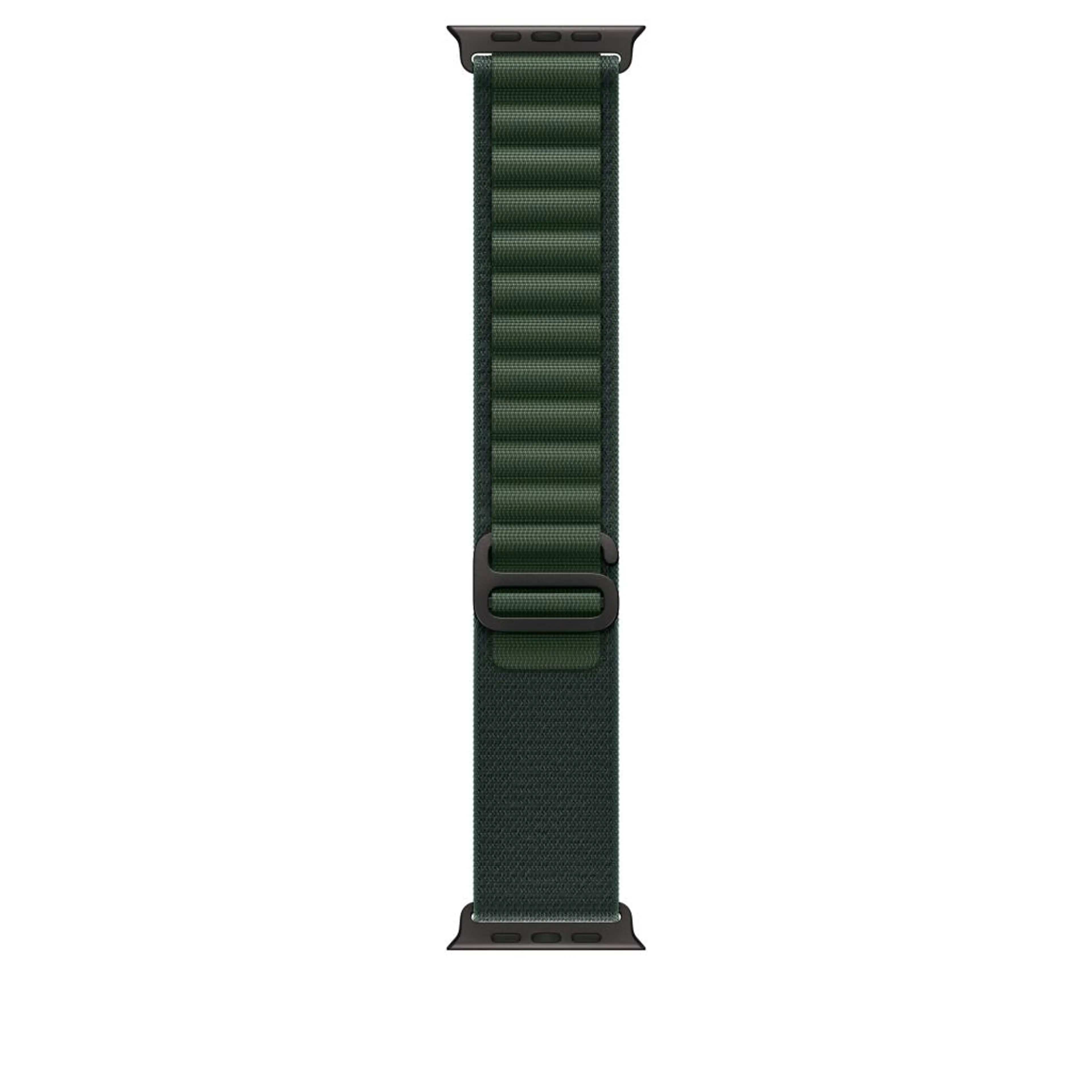 Apple Watch Ultra2 v2 Cellular 49mm Black Titanium Case with Dark Green Alpine Loop - Medium