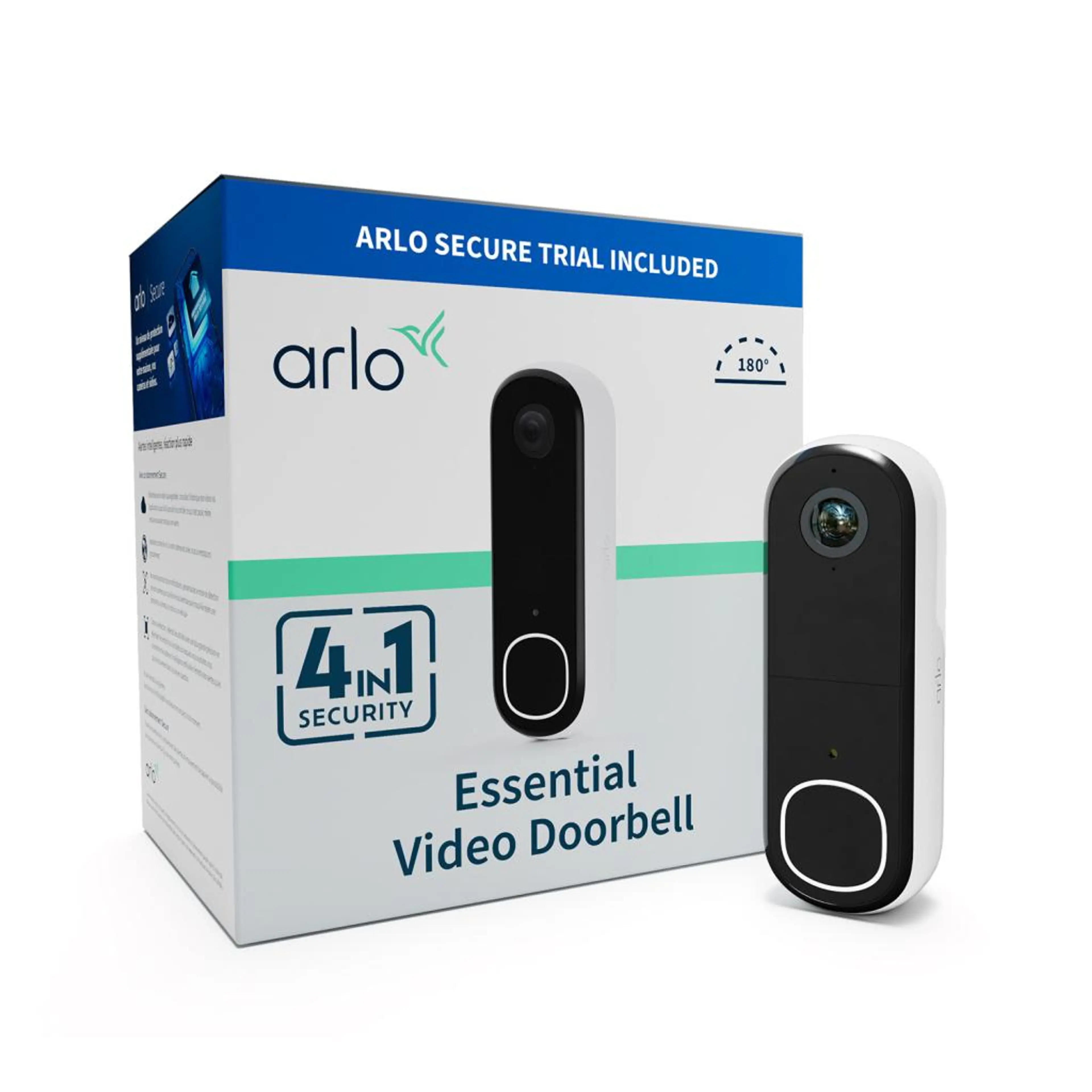 Arlo Essential (Gen.2) Video Doorbell FHD Security wireless - 1 Doorbell - White