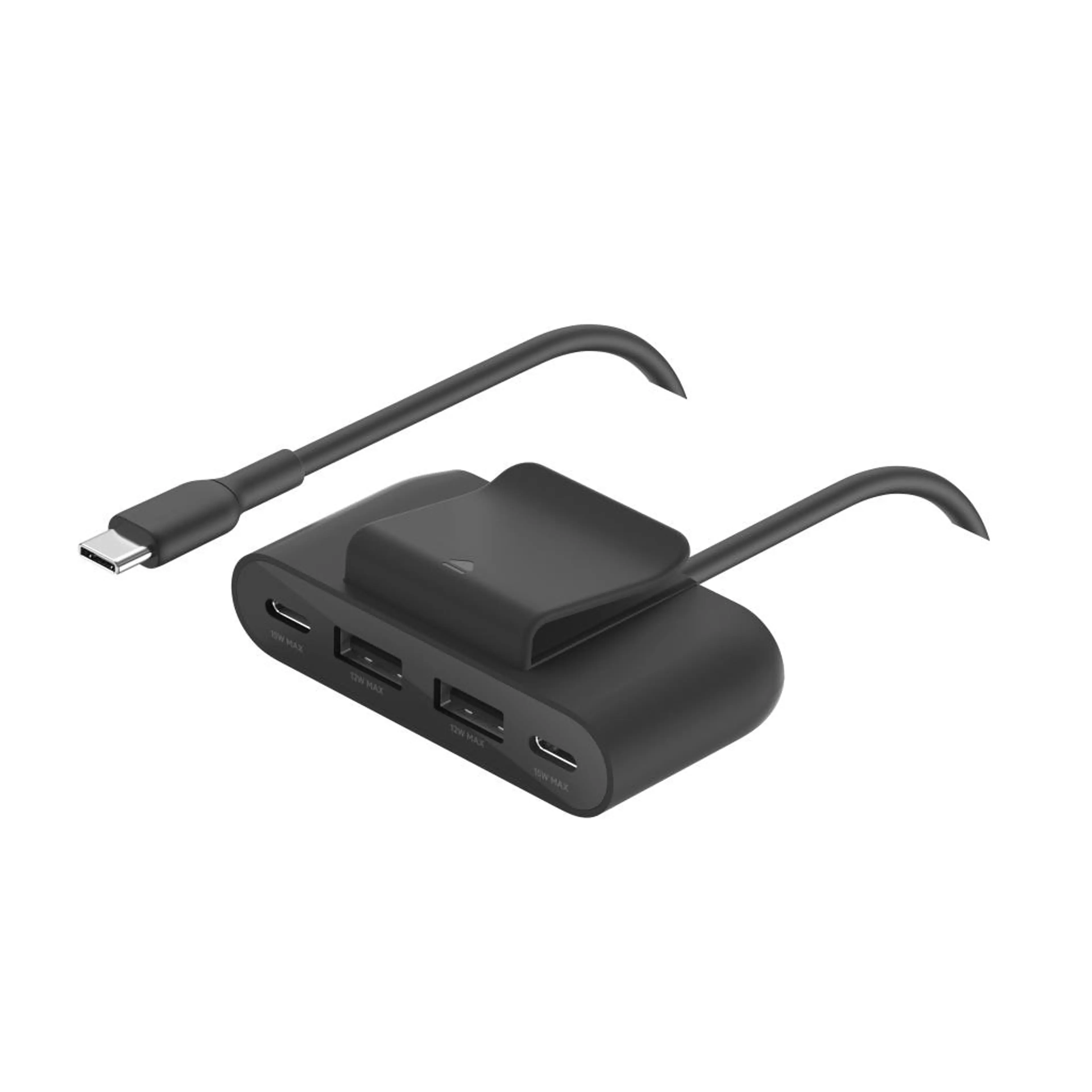 Belkin BOOST CHARGE 4-Port_USB Power Extender_- Black
