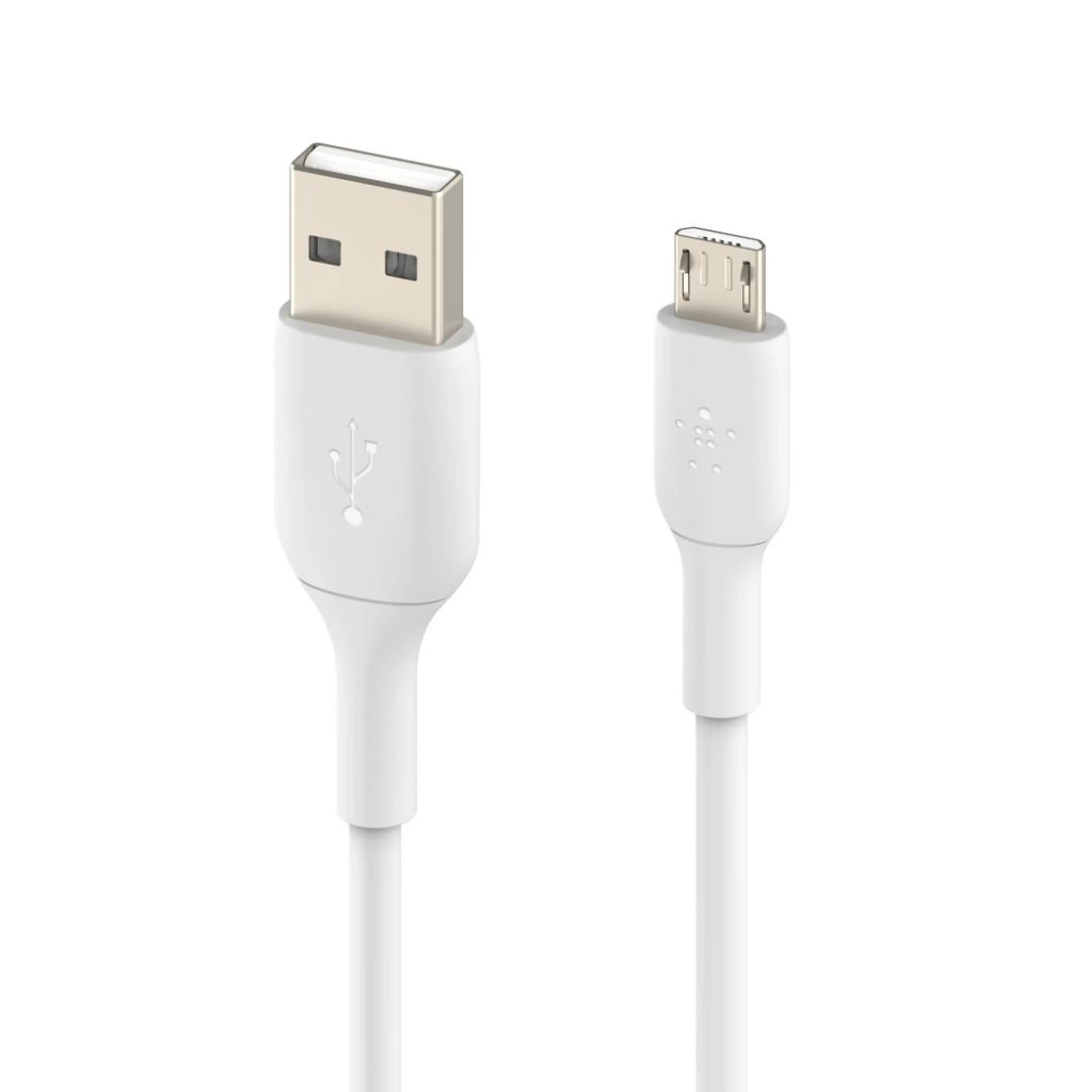 Belkin BOOST CHARGE Micro-USB to USB-A Cable; PVC - 1M - White