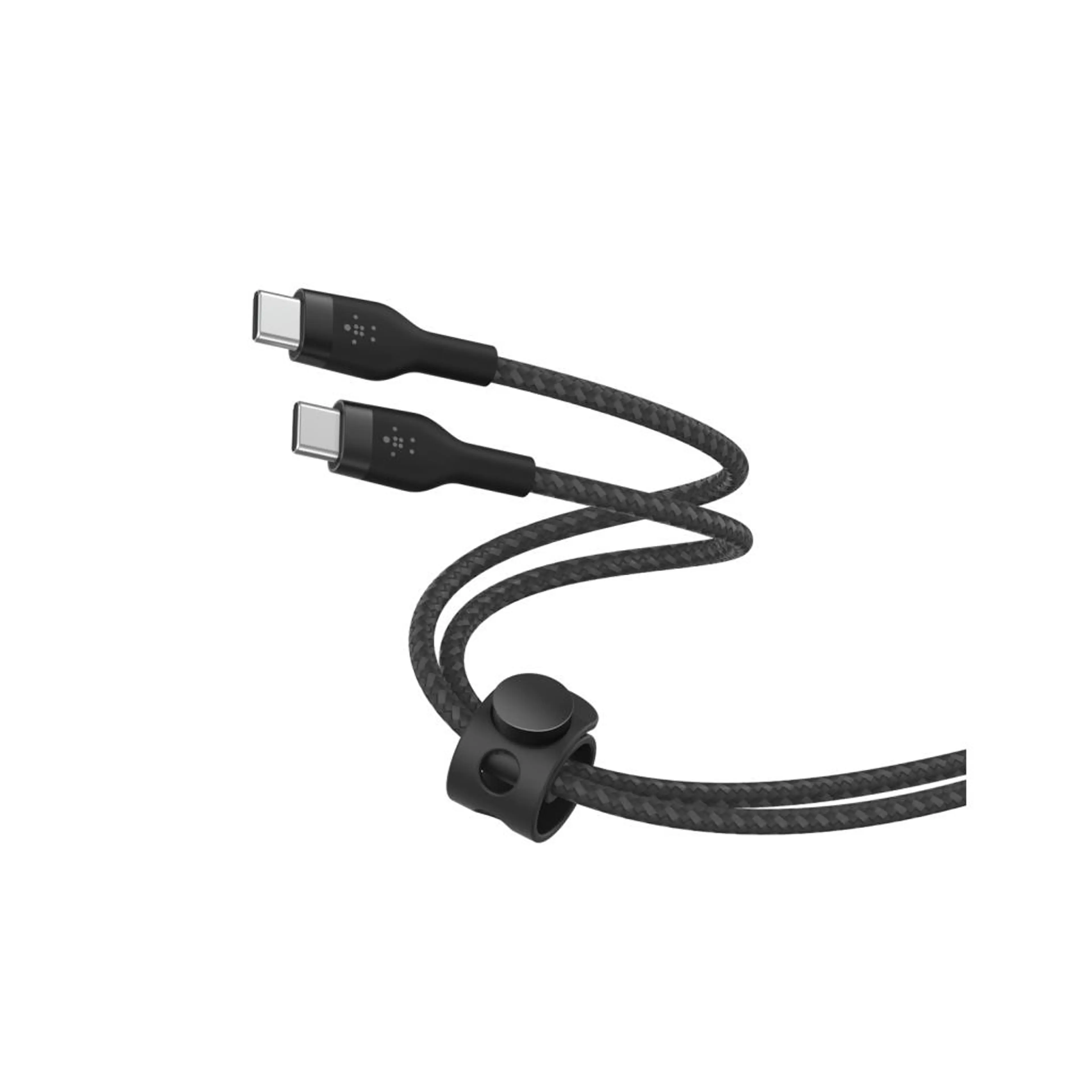 Belkin BOOST CHARGE PRO Flex USB-C to USB-C 2.0, Braided Silicone Cable - 3M - Black