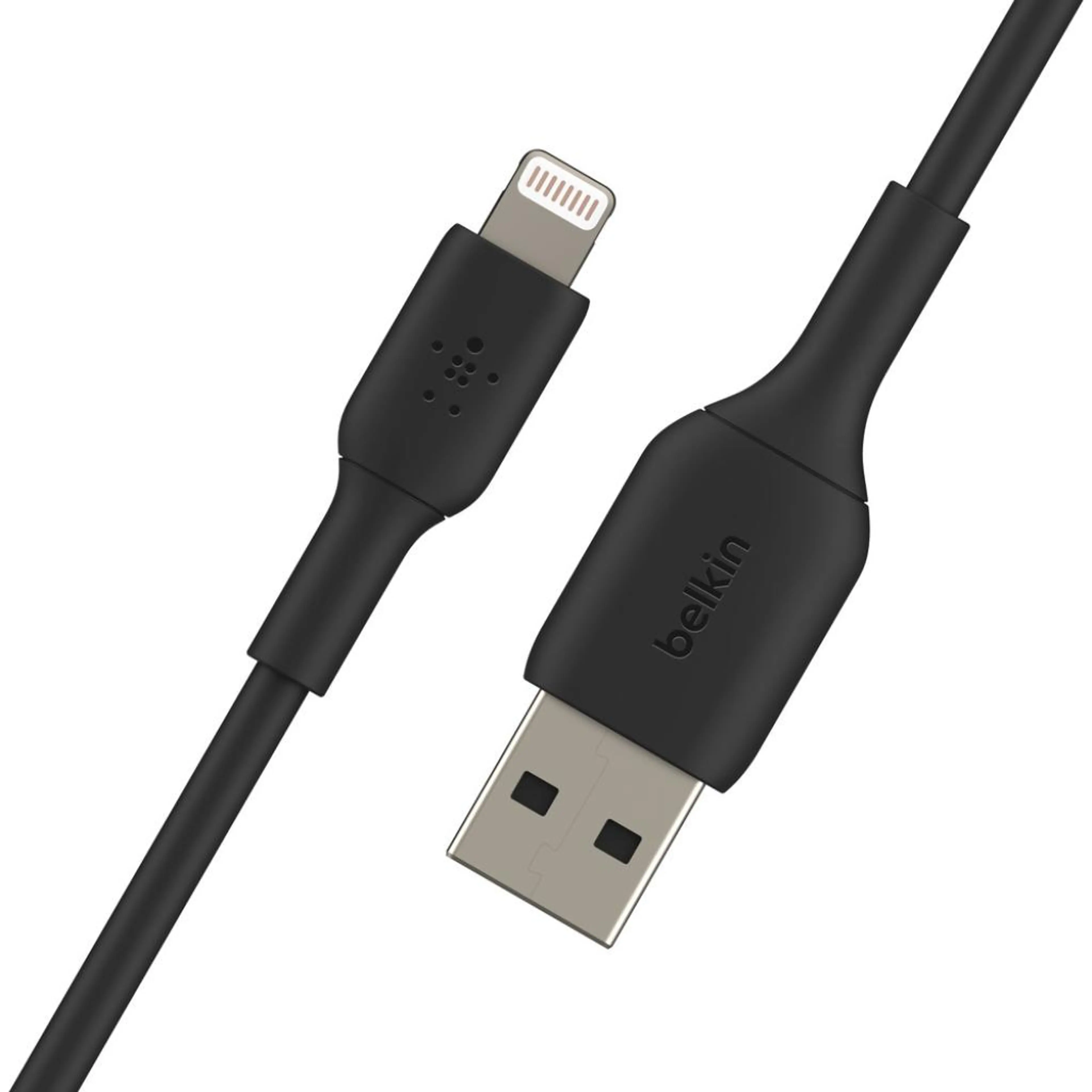 Belkin BOOST CHARGE USB-A to Lightning Cable; PVC - 1M (2 PK) - Black
