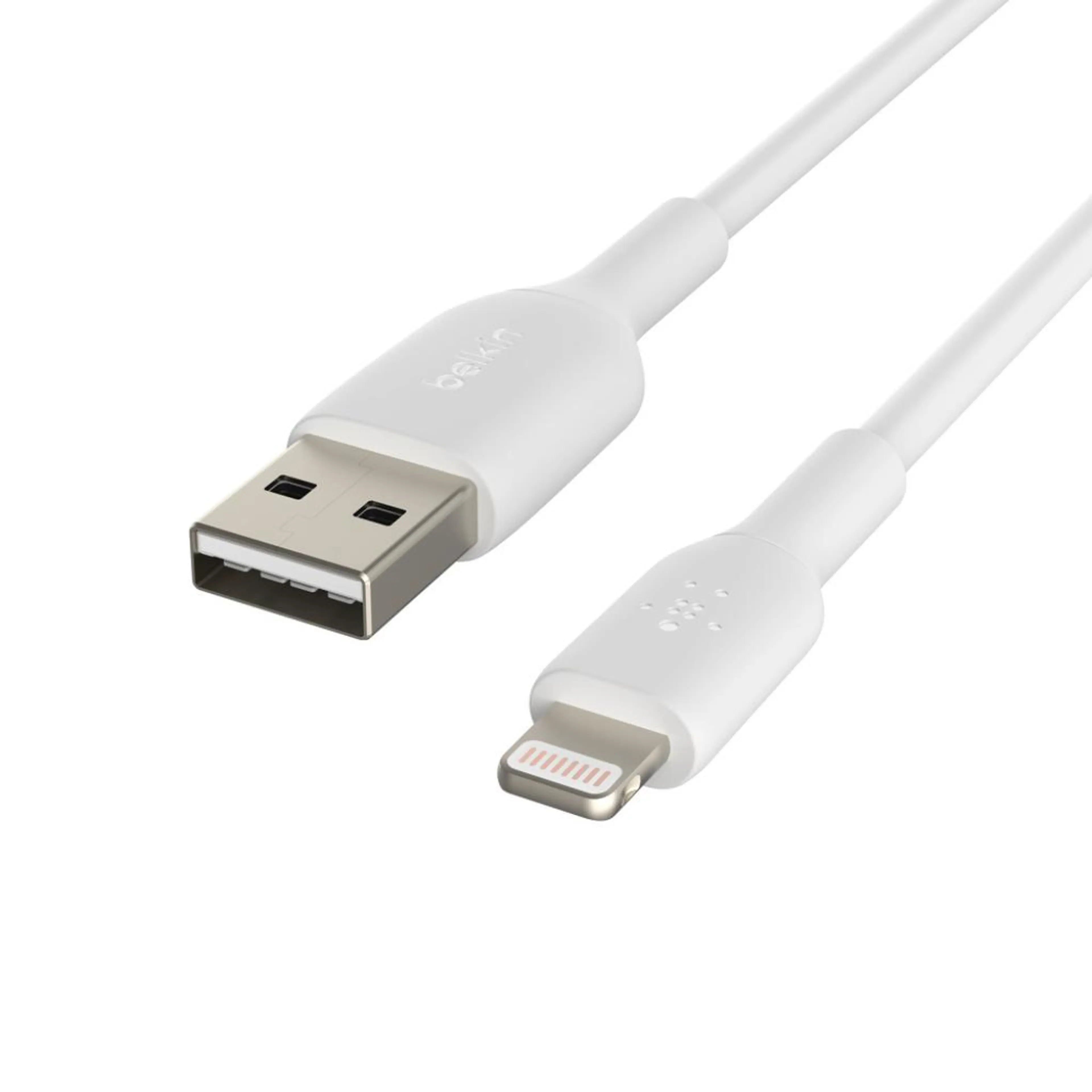 Belkin BOOST CHARGE USB-A to Lightning Cable; PVC - 1M - White
