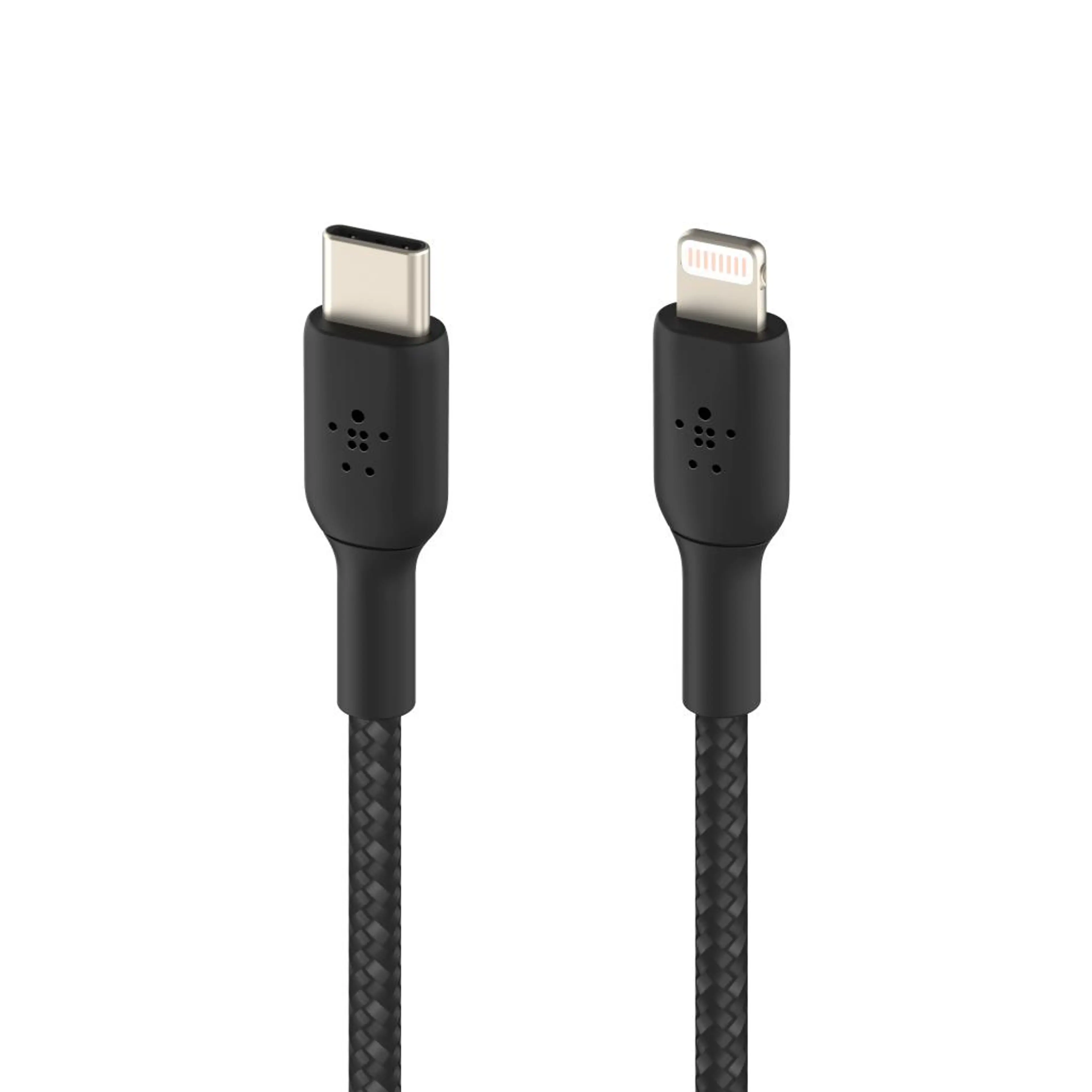 Belkin BOOST CHARGE USB-C to Lightning Cable; Braided - 2M - Black
