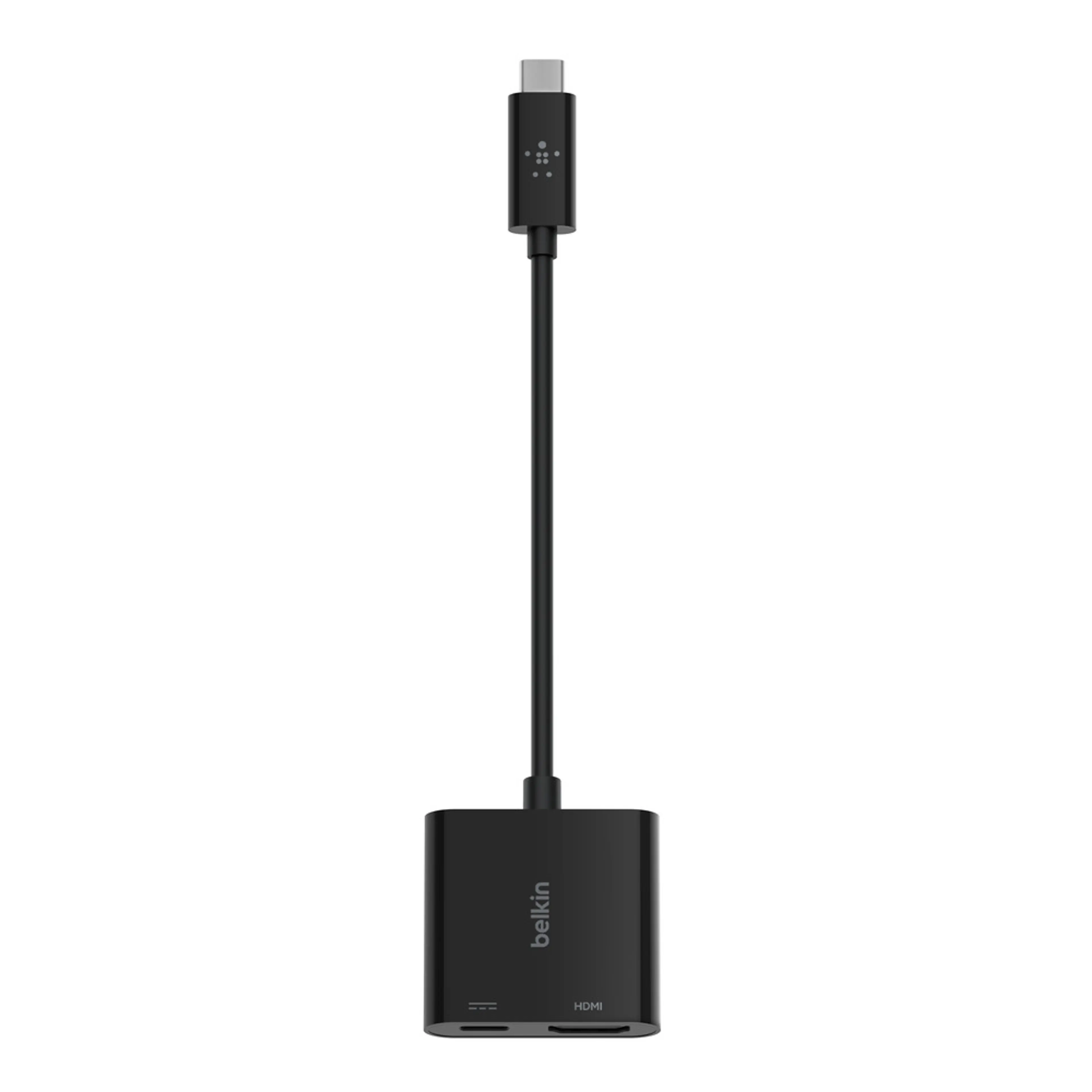 Belkin USB-C to HDMI + Charge Adapter - Black (60W PD) - Black