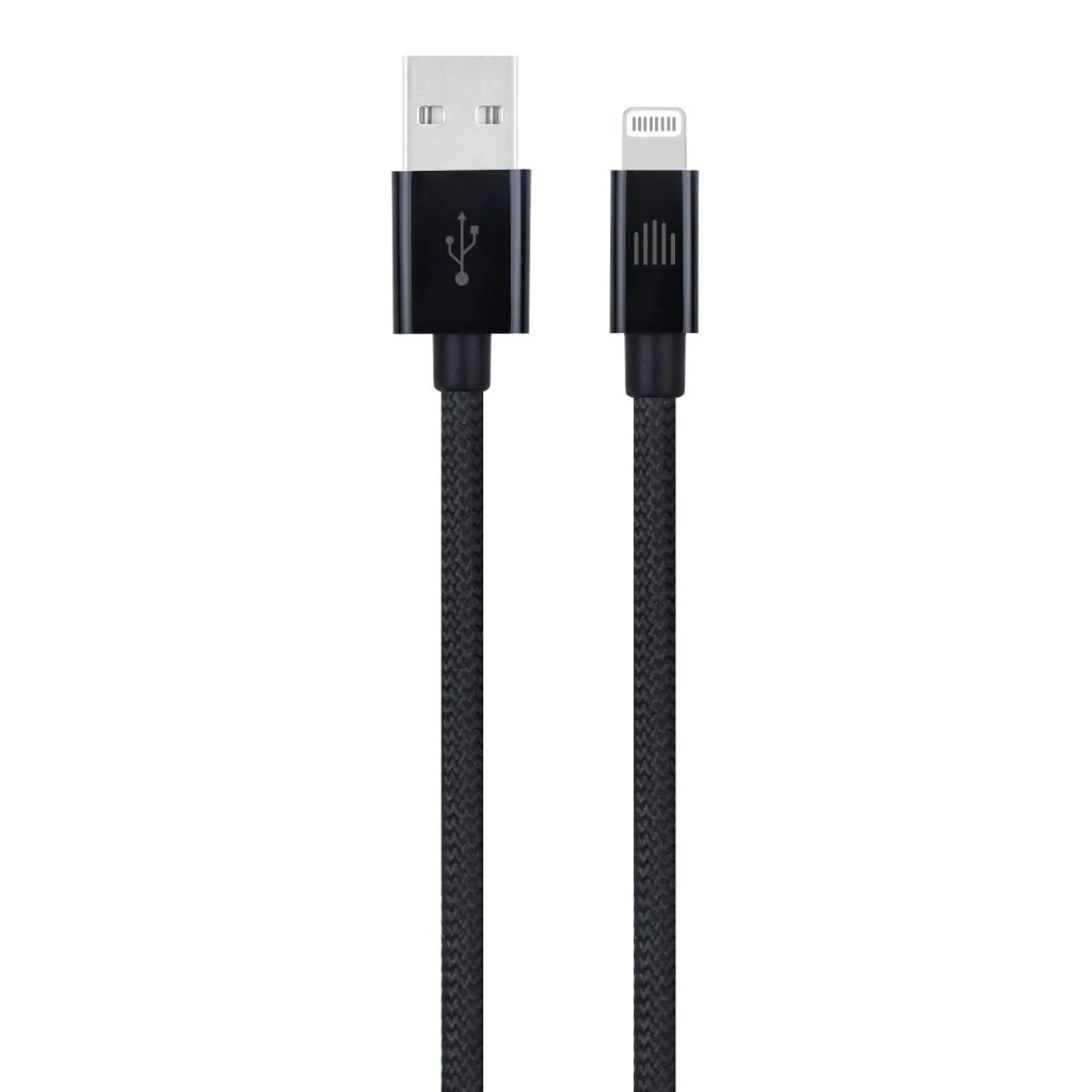 Dviced Cable USB-A to Lightning Nylon Textile 0;25m - Black