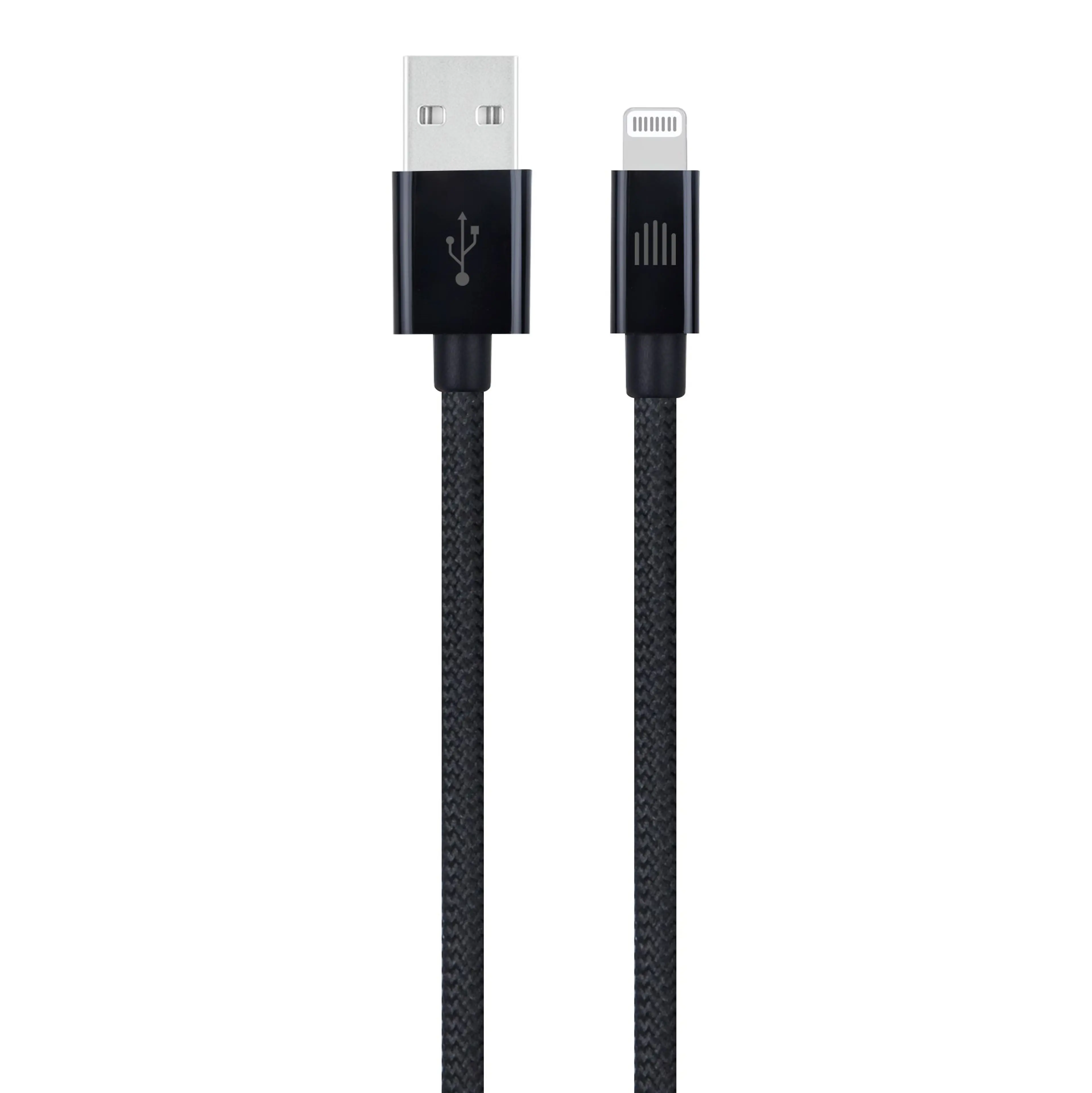Dviced Cable USB-A to Lightning Nylon Textile 0;25m - Black