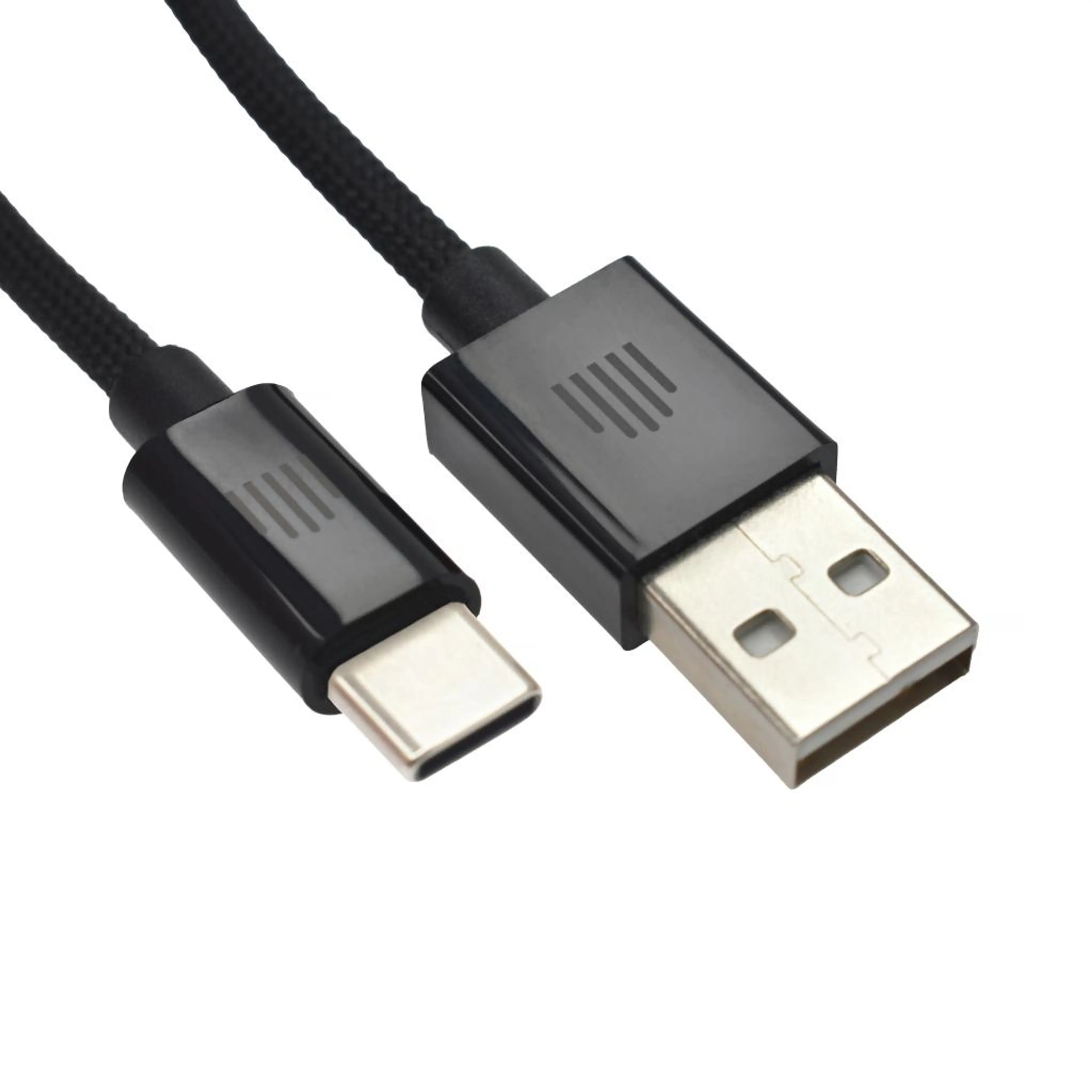 Dviced Cable USB-A to USB-C Nylon Textile 1;25m - Black