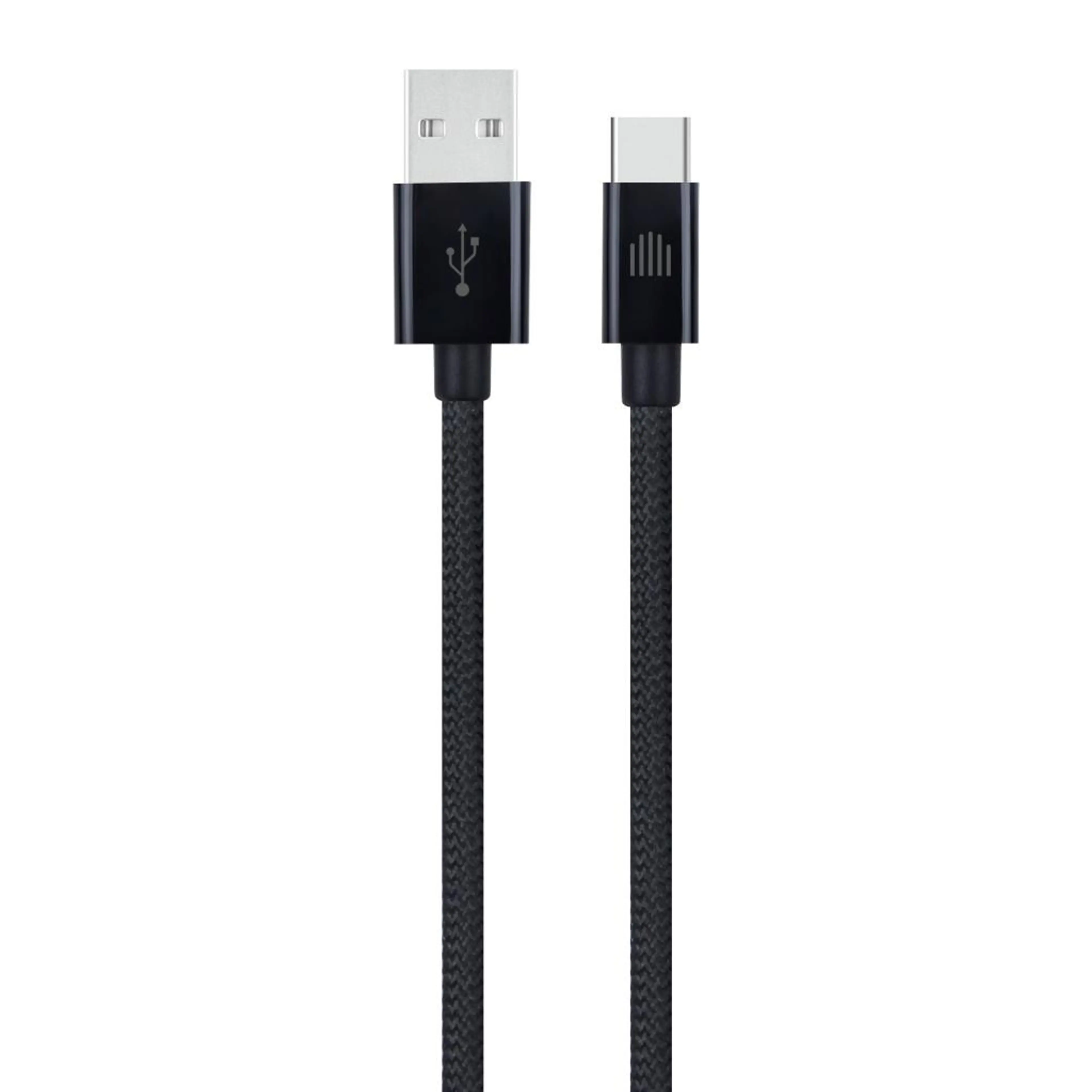 Dviced Cable USB-A to USB-C Nylon Textile 1;25m - Black