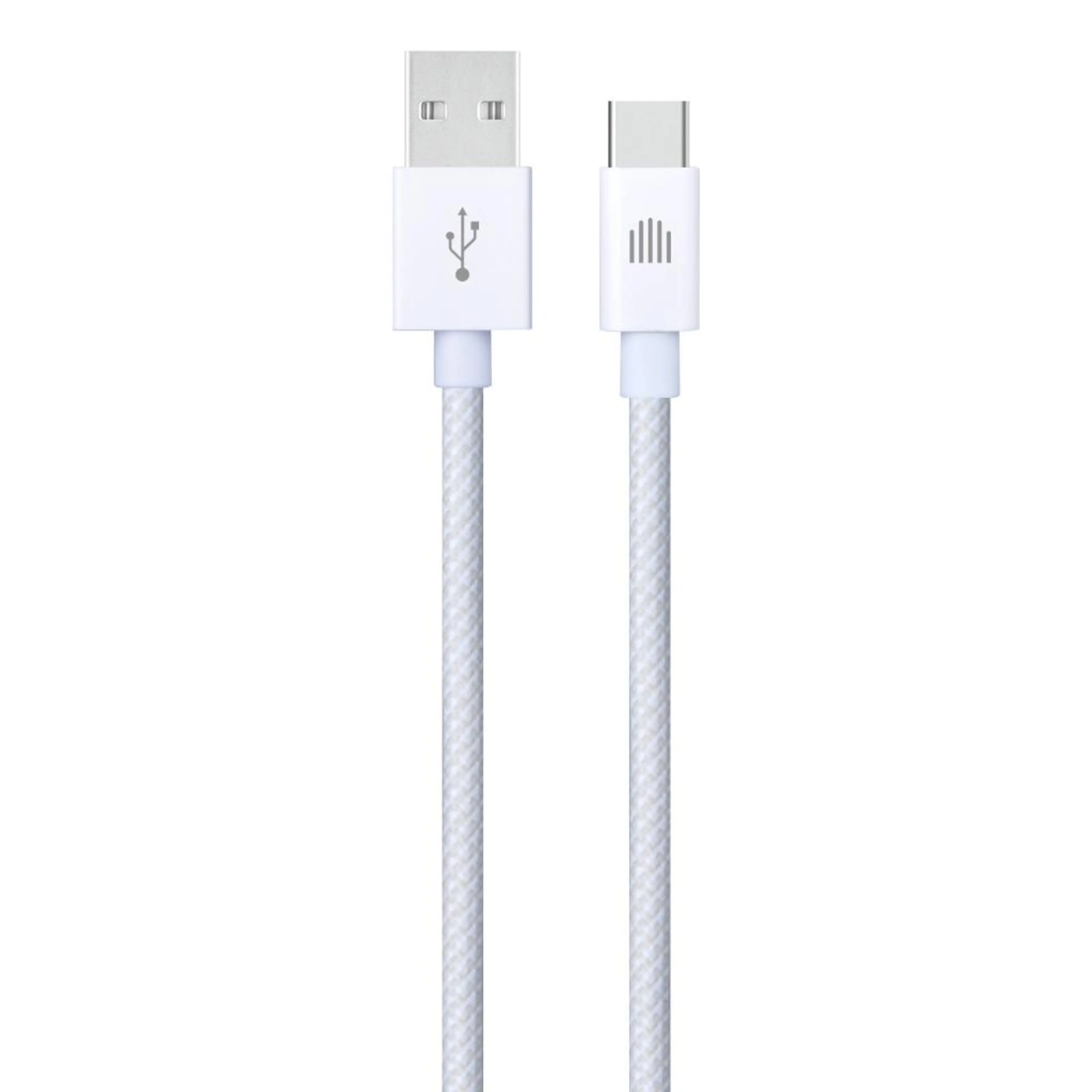 Dviced Cable USB-A to USB-C Nylon Textile 1;25m - White