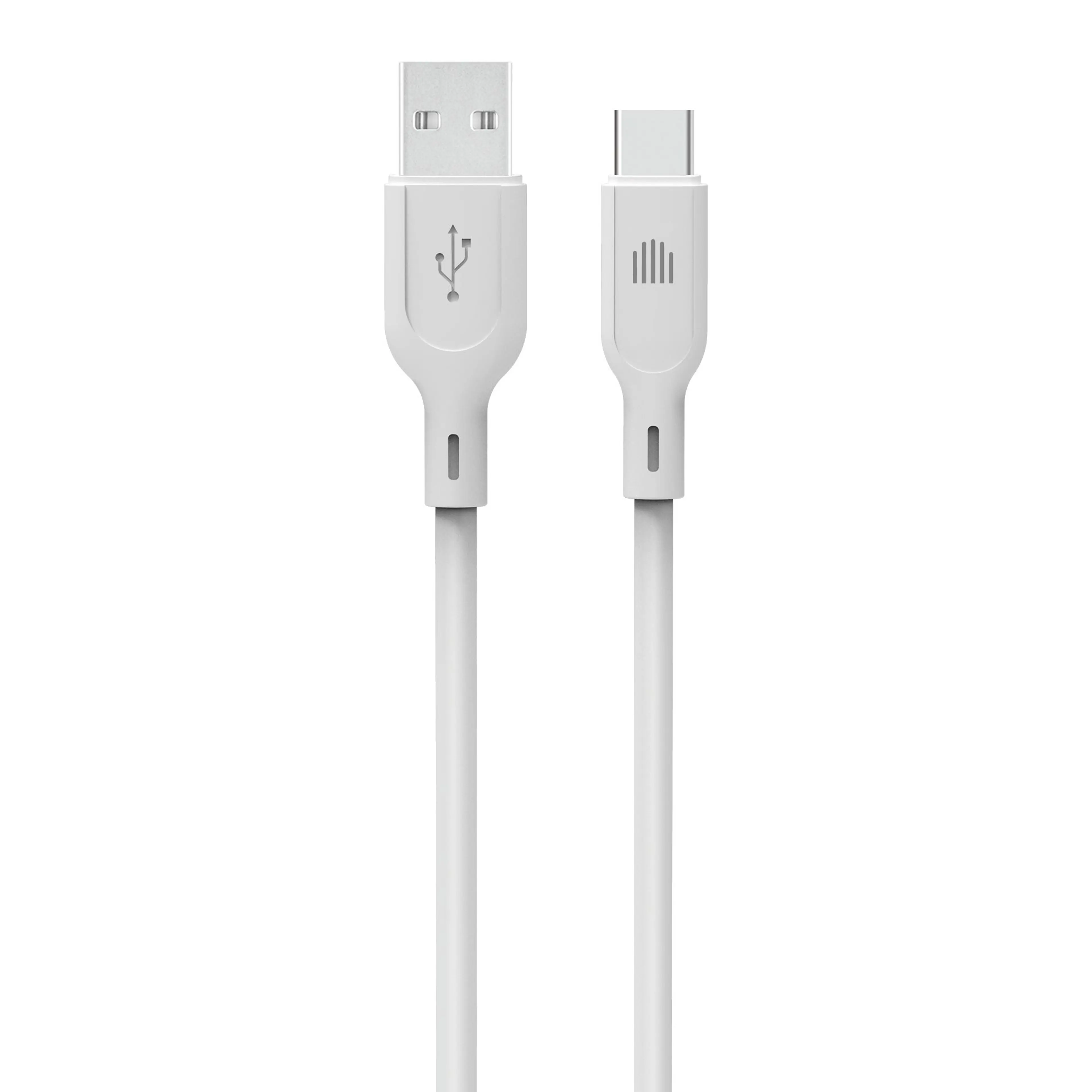 Dviced Cable USB-A to USB-C silicone 1;25m - White