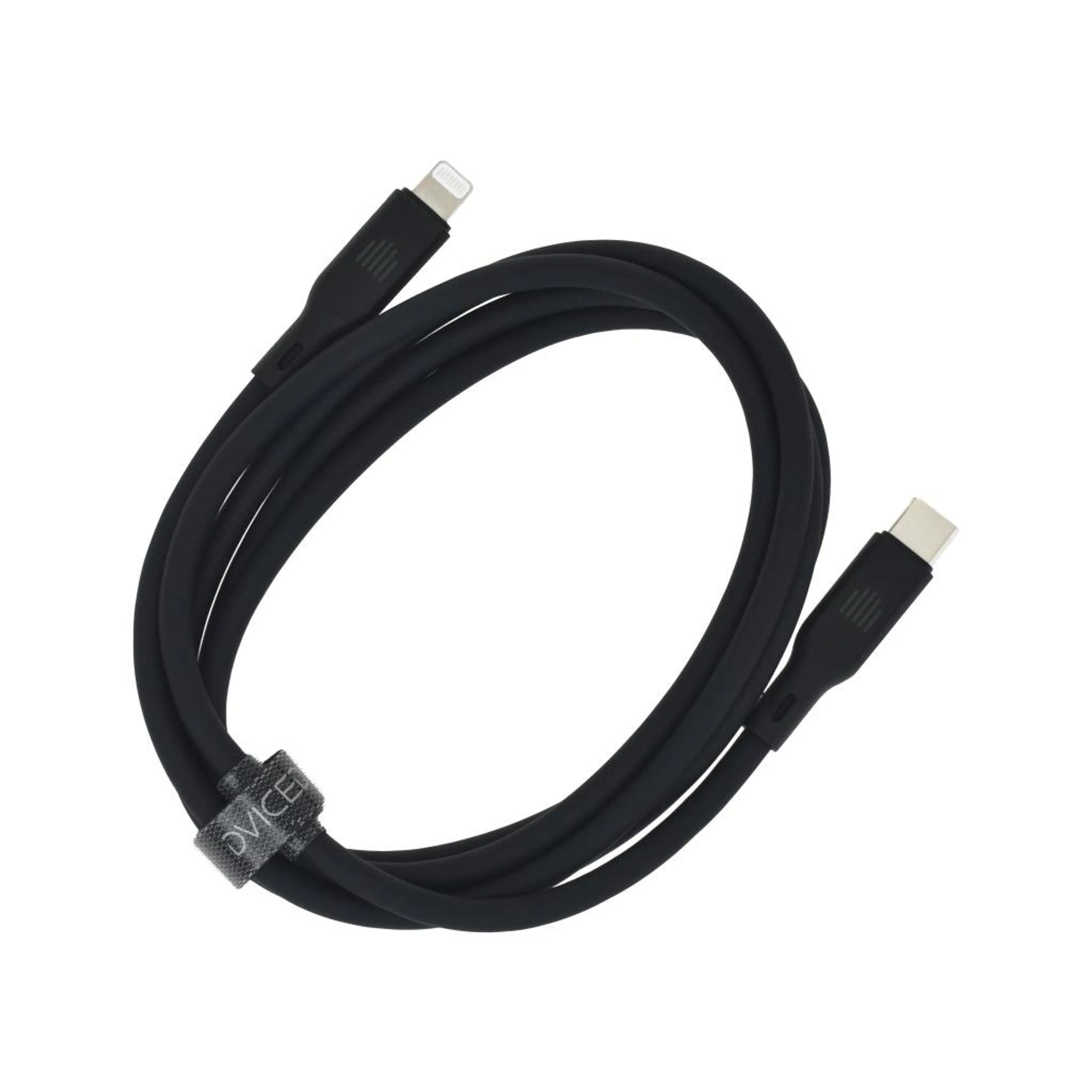 Dviced Cable USB-C to Lightning silicone 1;25m - Black