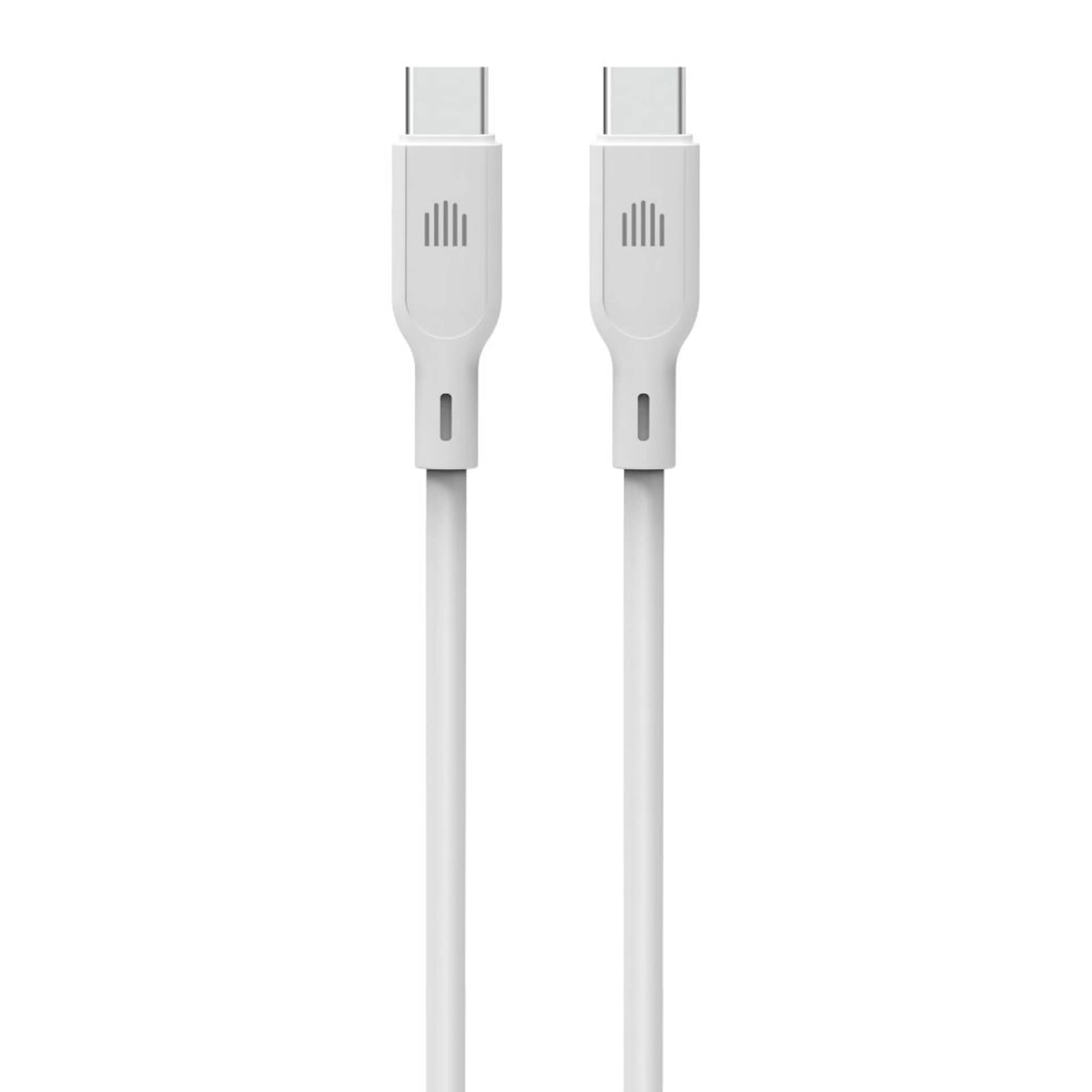 Dviced Cable USB-C to USB-C silicone 1;25m - White
