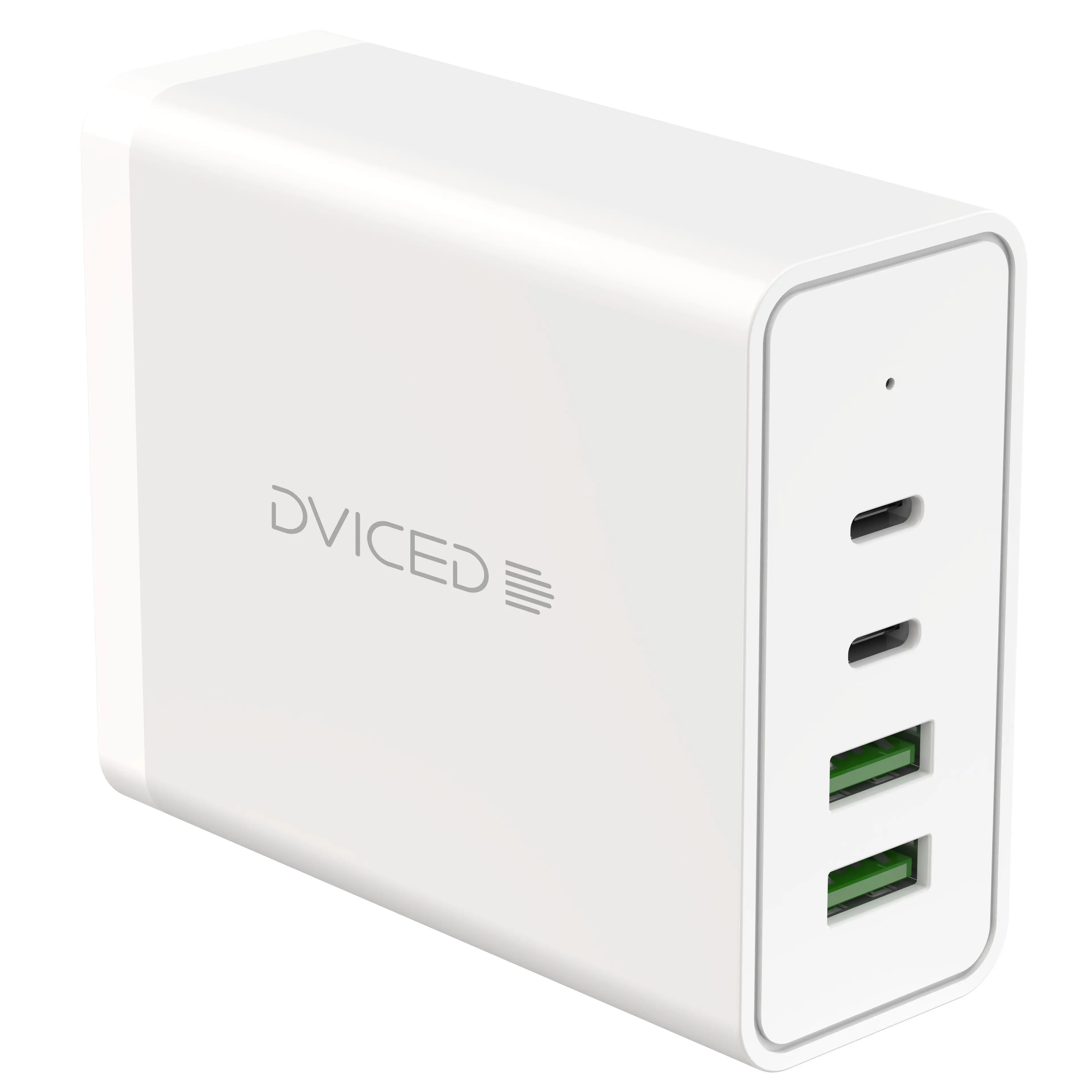 Dviced Desktop charger 100W GaN 2 USB-A; 2 USB-C EU - White