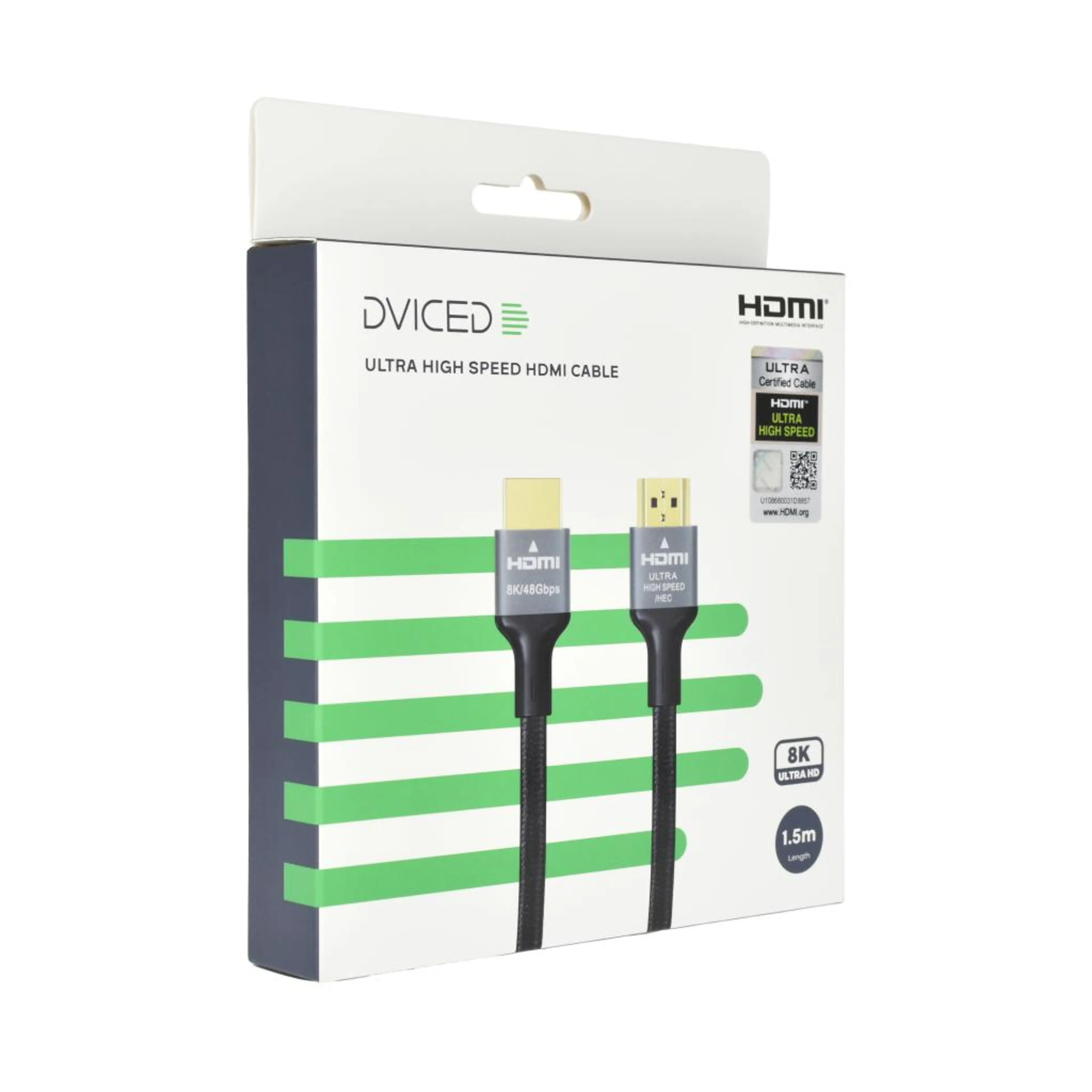 Dviced HDMI cable Braided 1;5m