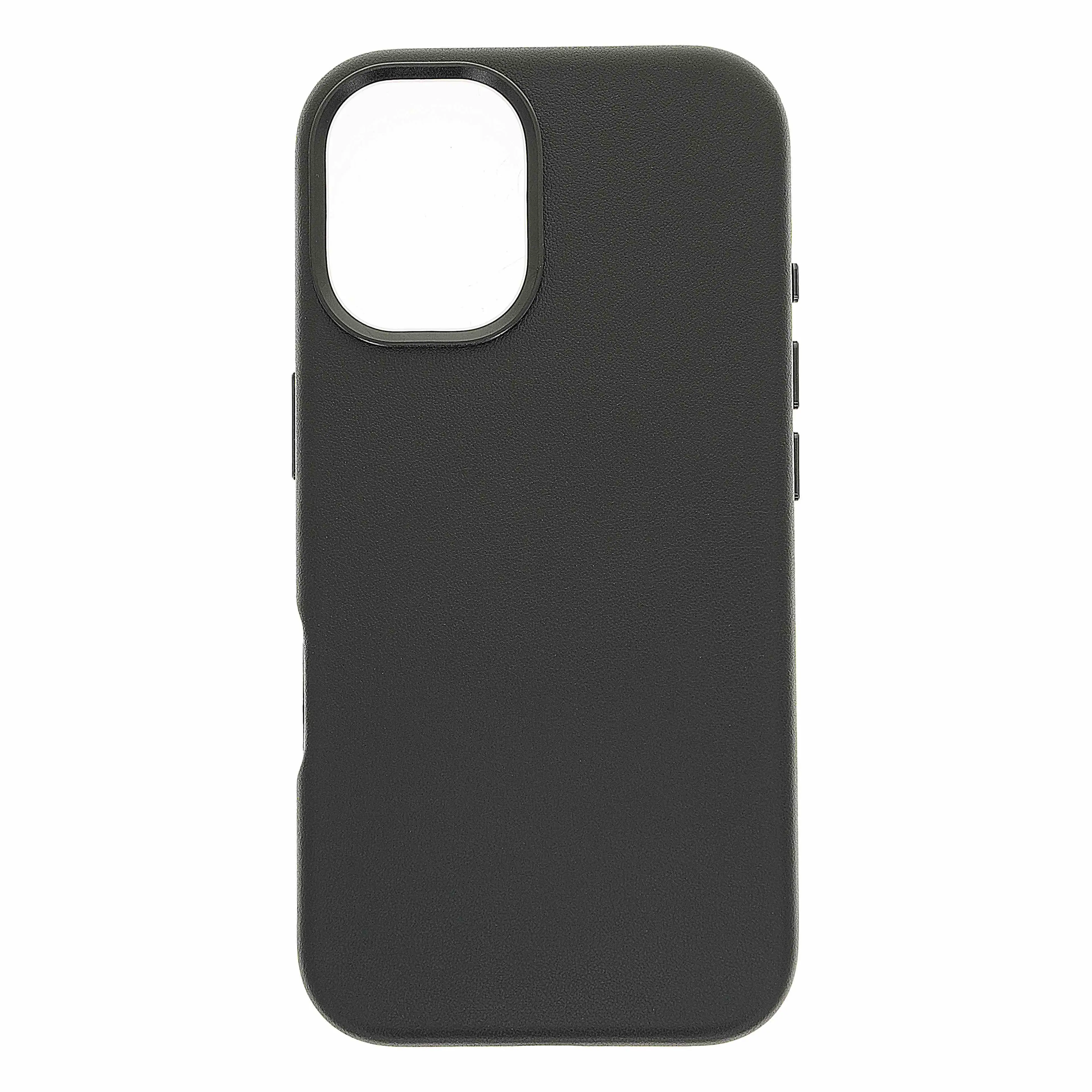 Dviced Leather case with magsafe for iPhone 16 - Black