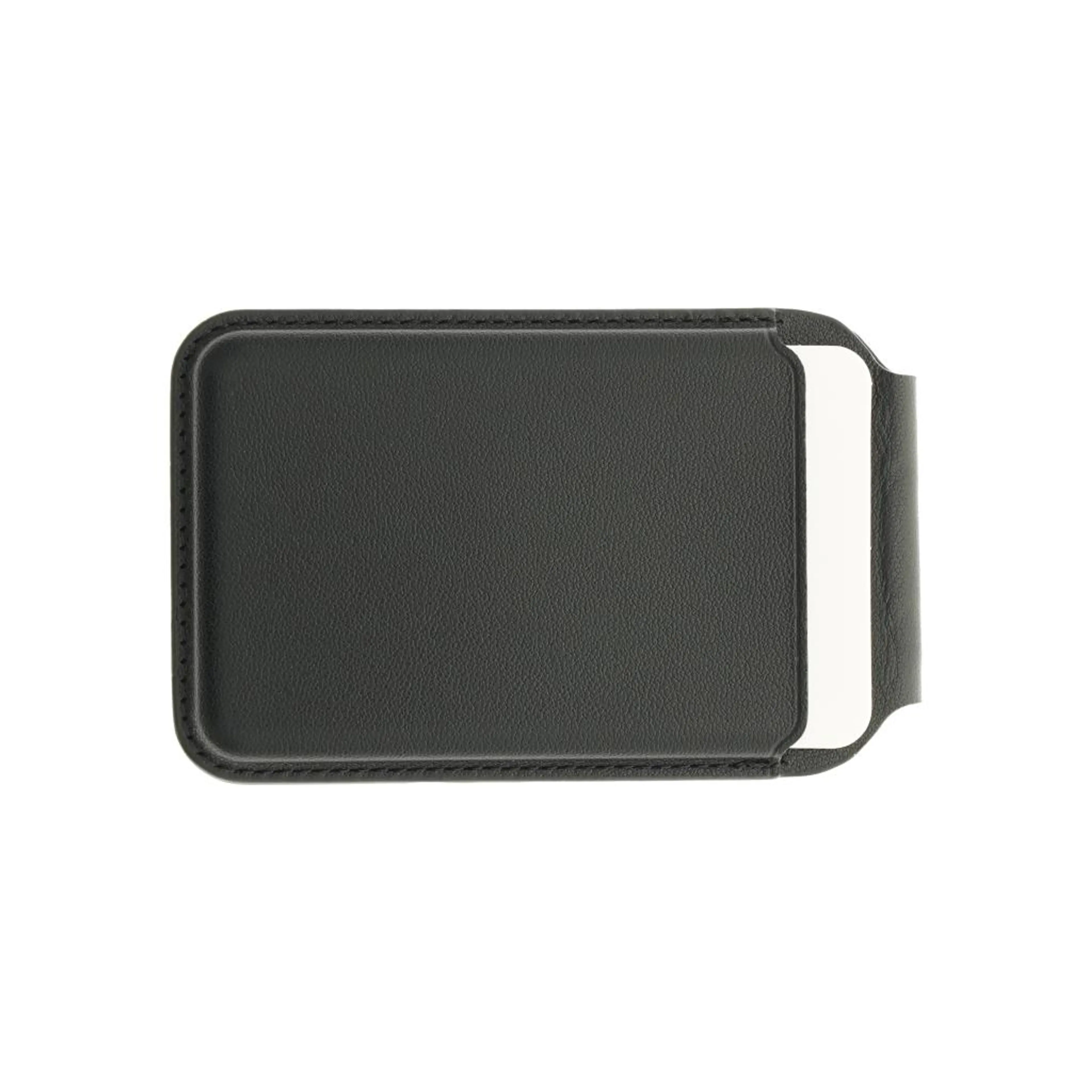 Dviced Leather magsafe foldable cardholder - Black
