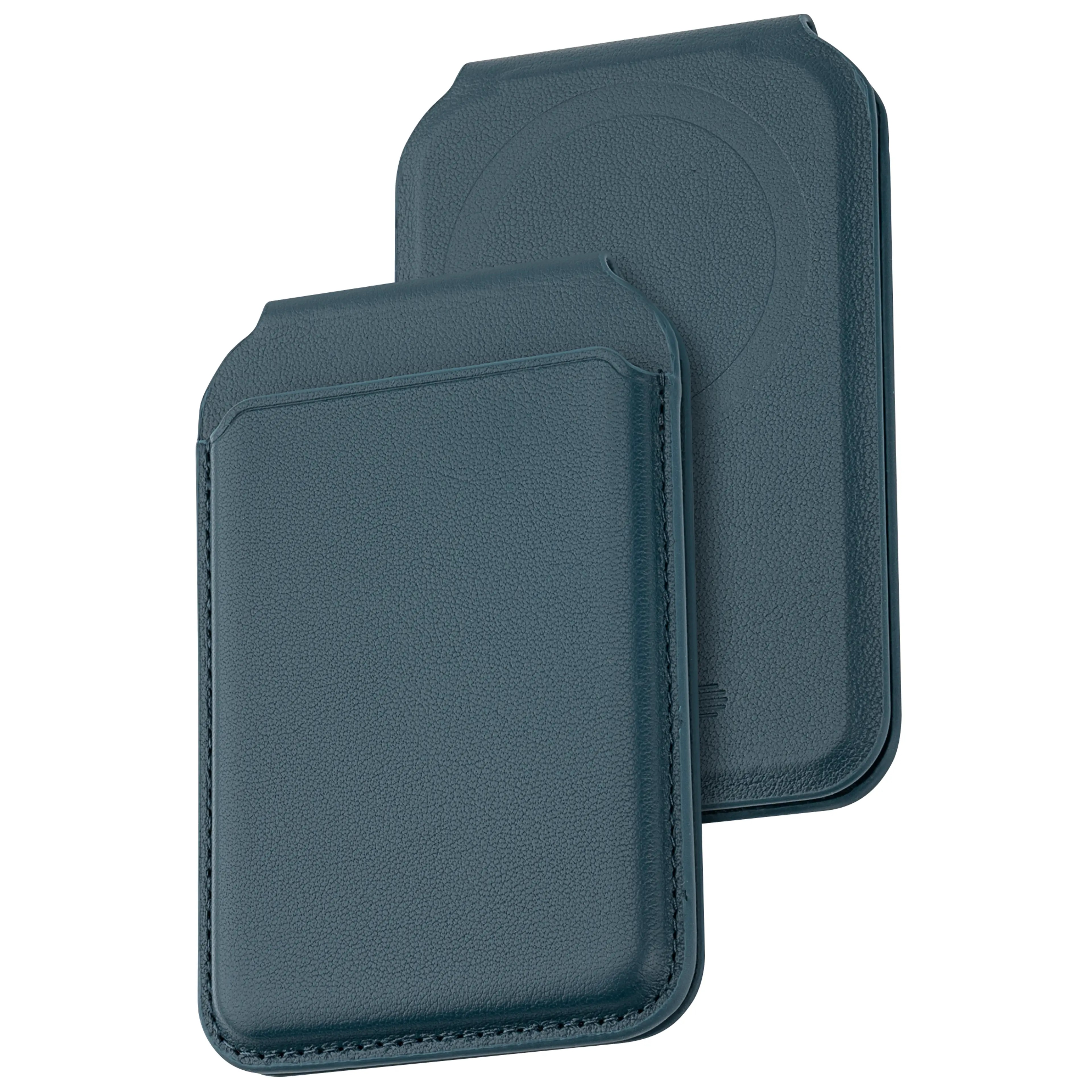 Dviced Leather magsafe foldable cardholder - Blue