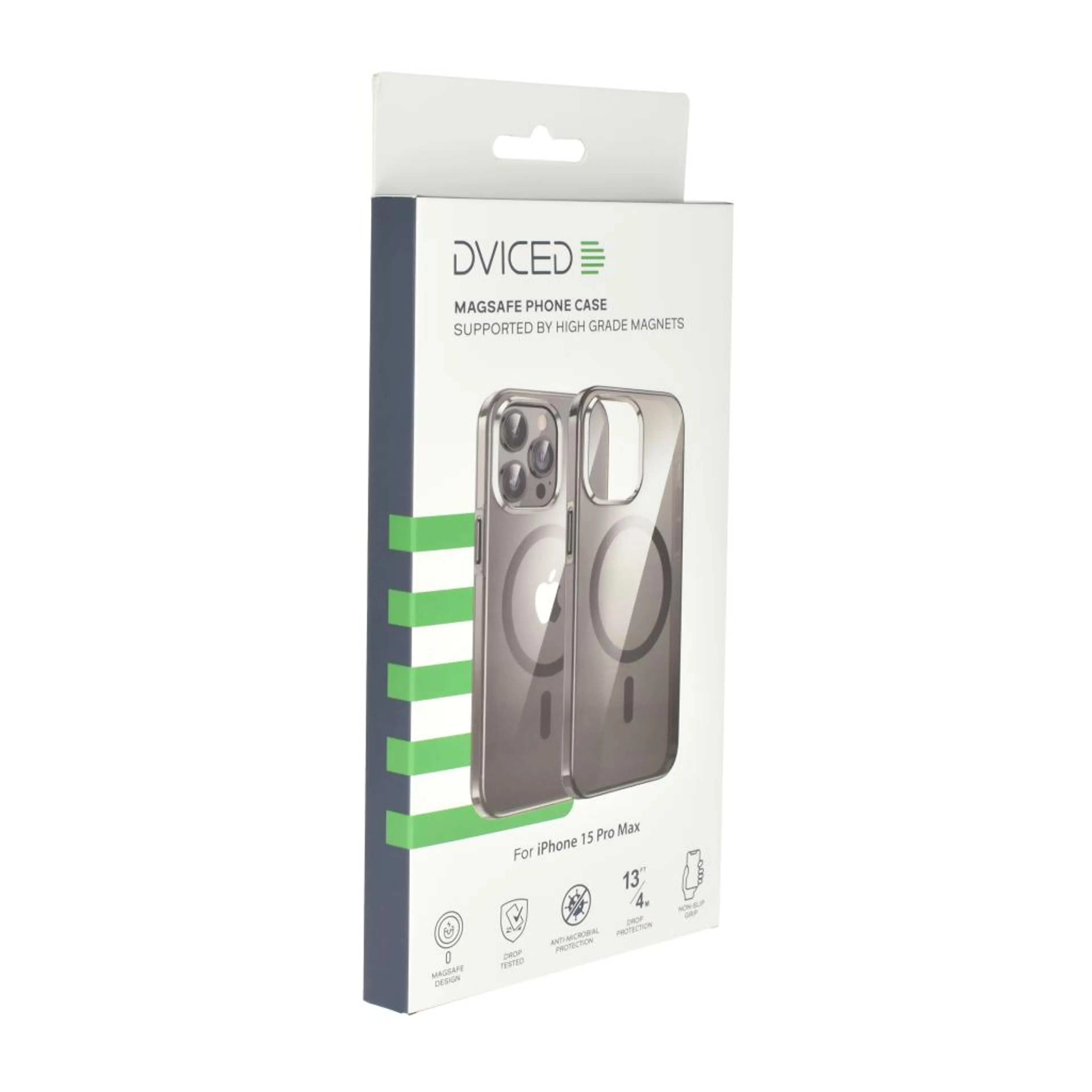 Dviced Magsafe iPhone 15 Pro Max clear case - Black