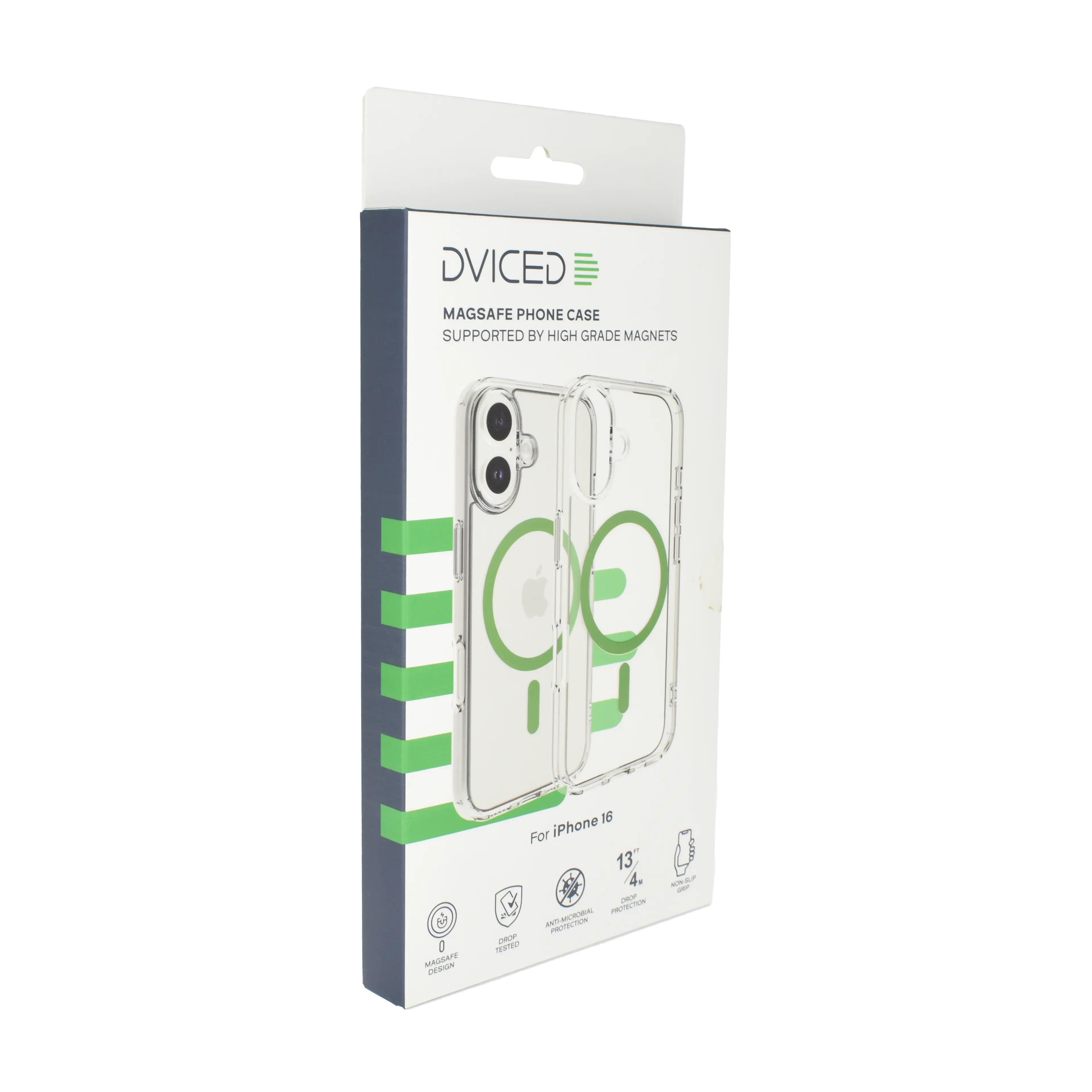 Dviced Magsafe iPhone 16  clear case - Green