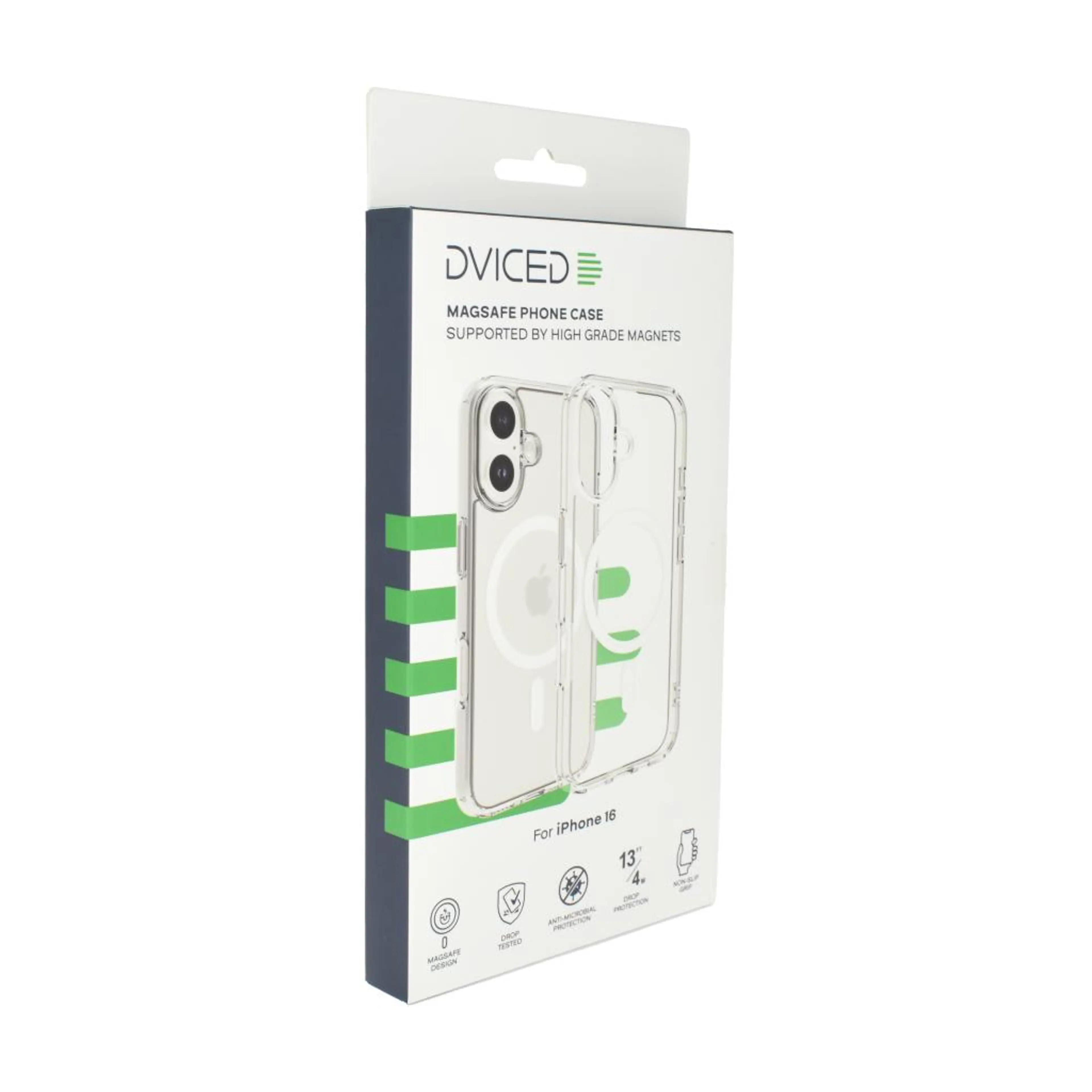 Dviced Magsafe iPhone 16 clear case - White
