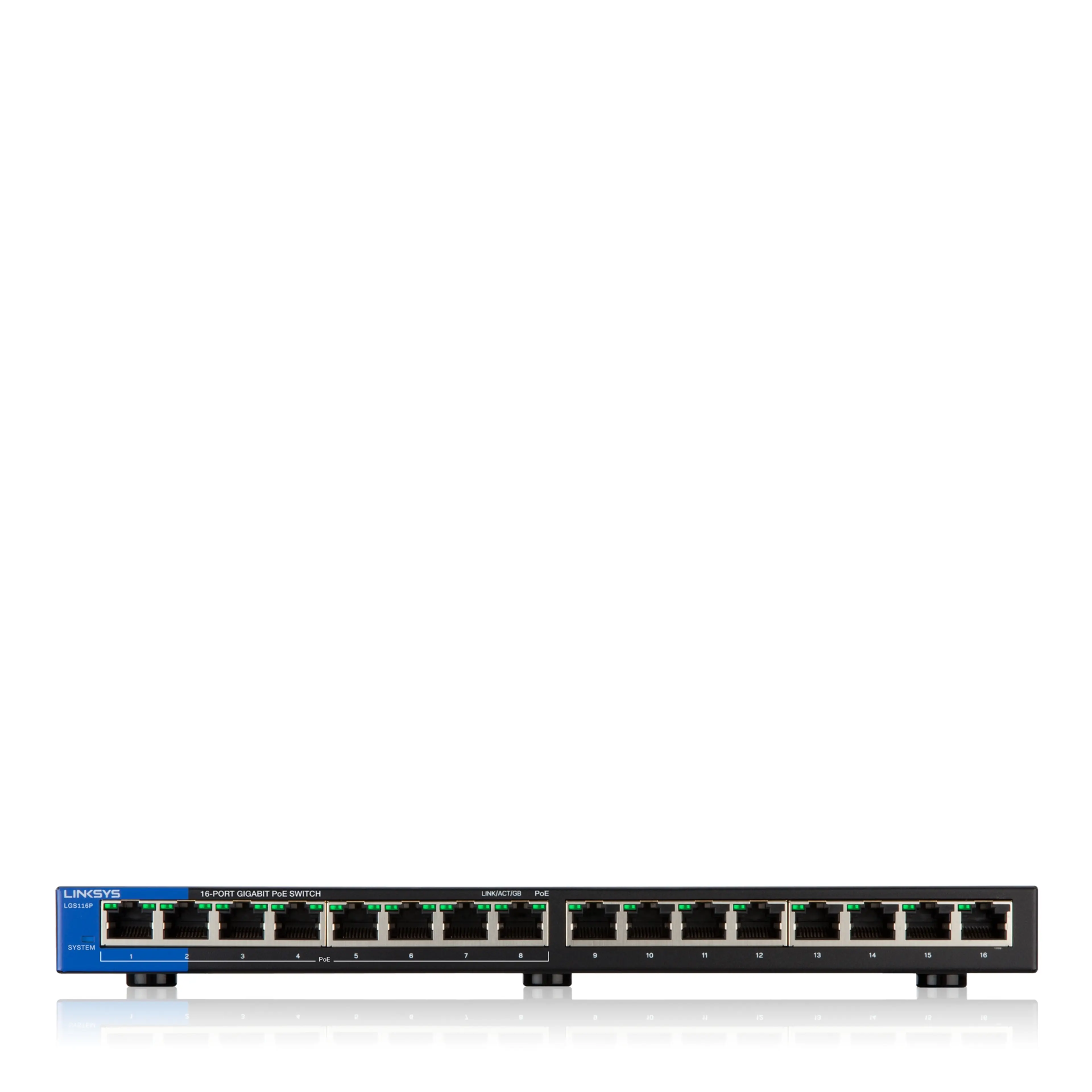 Linksys 16-Port Business Desktop Gigabit PoE+ Switch