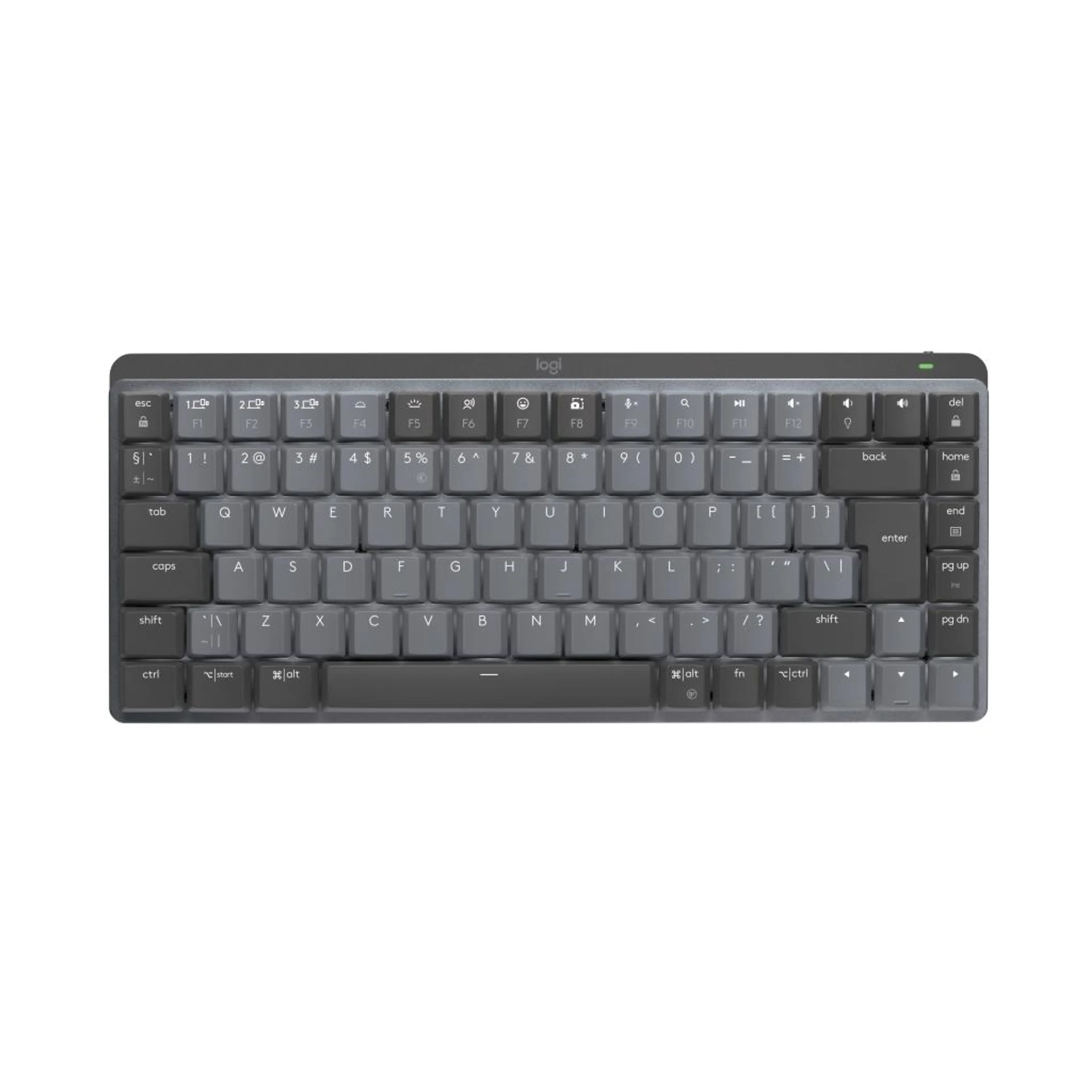 Logitech MX Mechanical Mini Minimalist Wireless Illuminated Keyboard-2.4GHZ/BT-N/A-EMEA28-9 Linear - Graphite - US INT'L