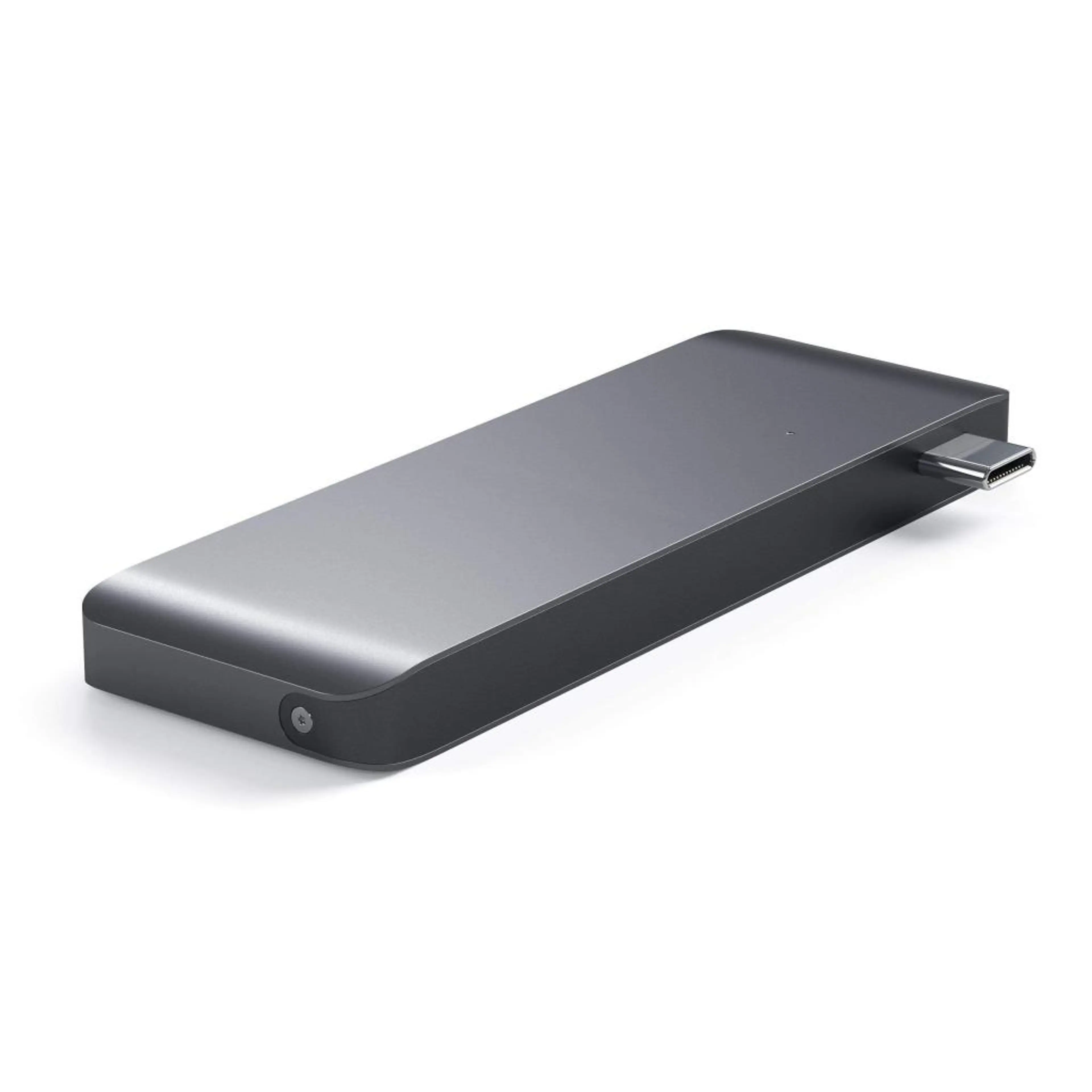 Satechi Aluminium Type-C Passthrough USB Hub (3x USB 3.0;MicroSD) - Space Grey