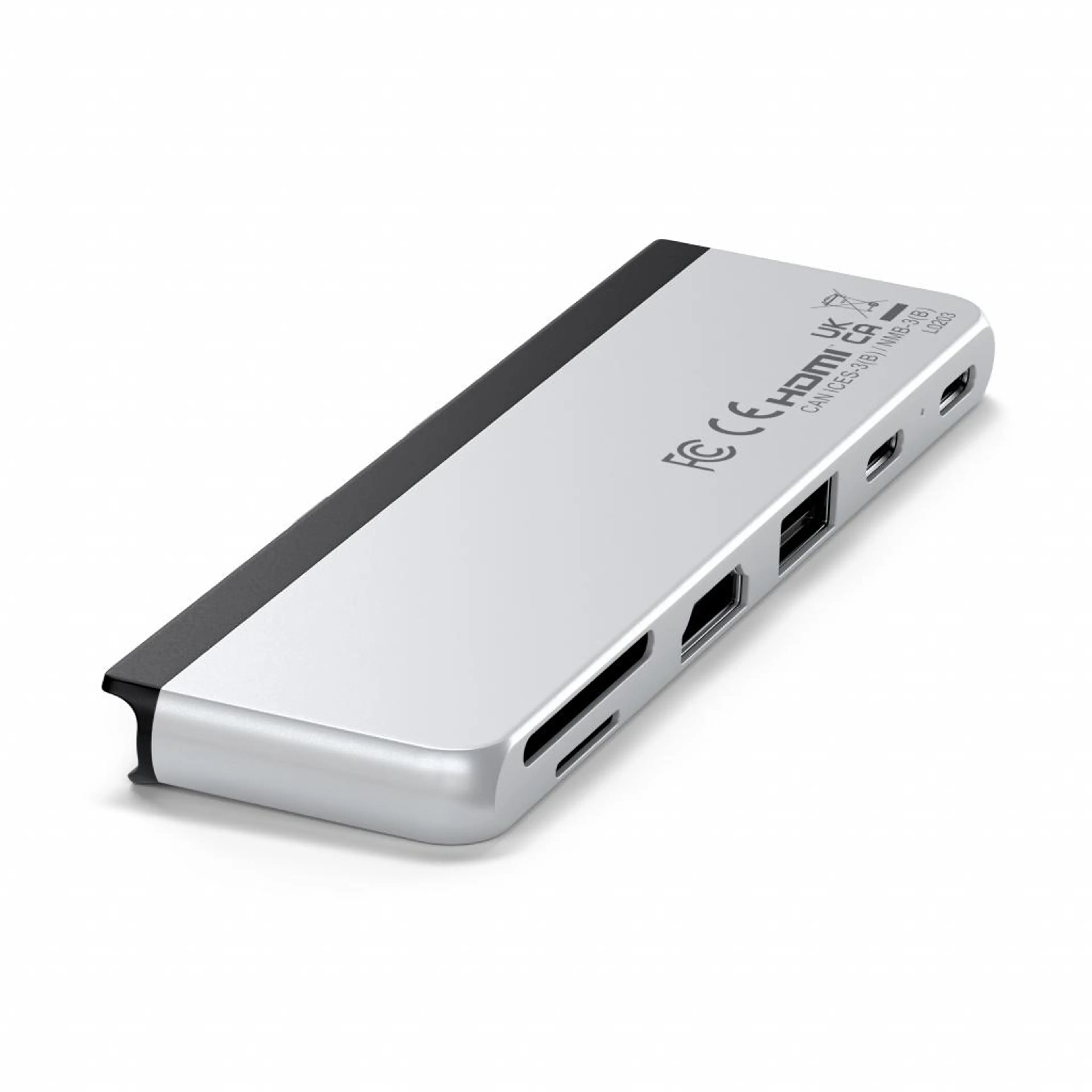Satechi DUAL USB-C HUB for SURFACE PRO 9 (1x USB4 Pass-through Port 100W PD, 1x 6K/60Hz or Dual 4K/60Hz Video 40Gbps,2x USB-C 3.2 Gen 2 Port, 1x USB-A 3.2 Gen 2, HDMI 2.0 Port (4K/60Hz) SD/microSD)