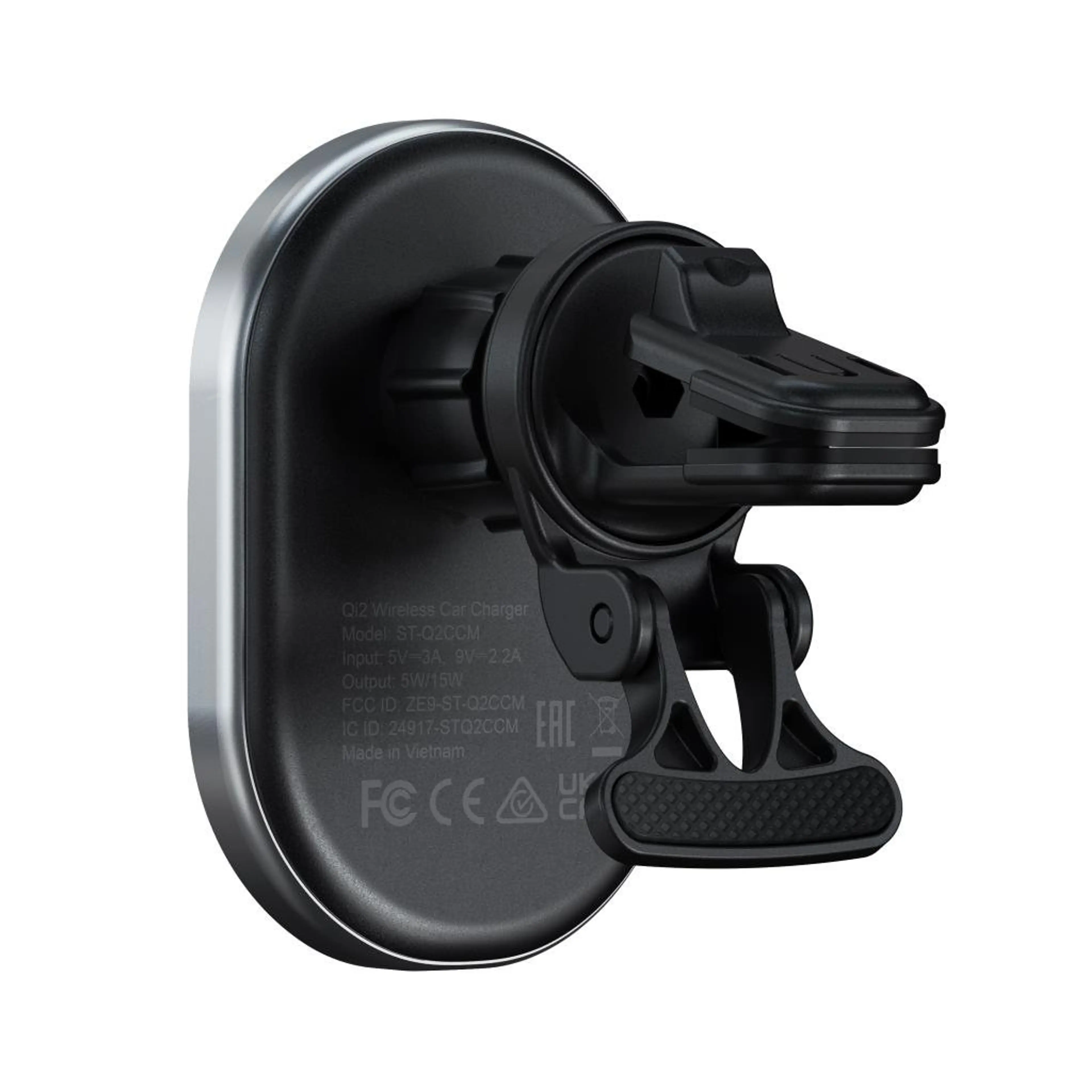 Satechi Qi2 Wireless Car Charger - Space Gray