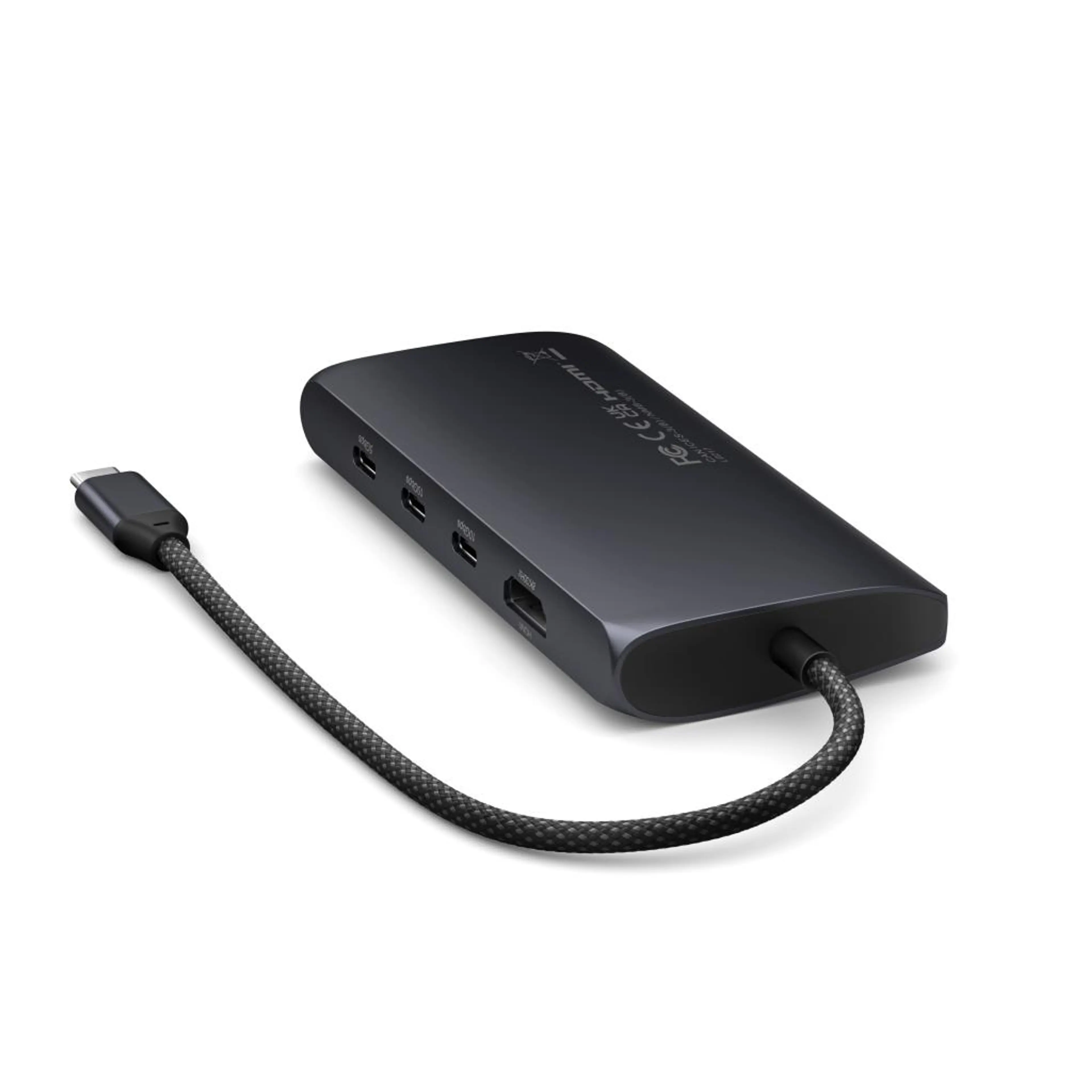Satechi USB-C MultiPort Adapter 8K with Ethernet V3 - Midnight