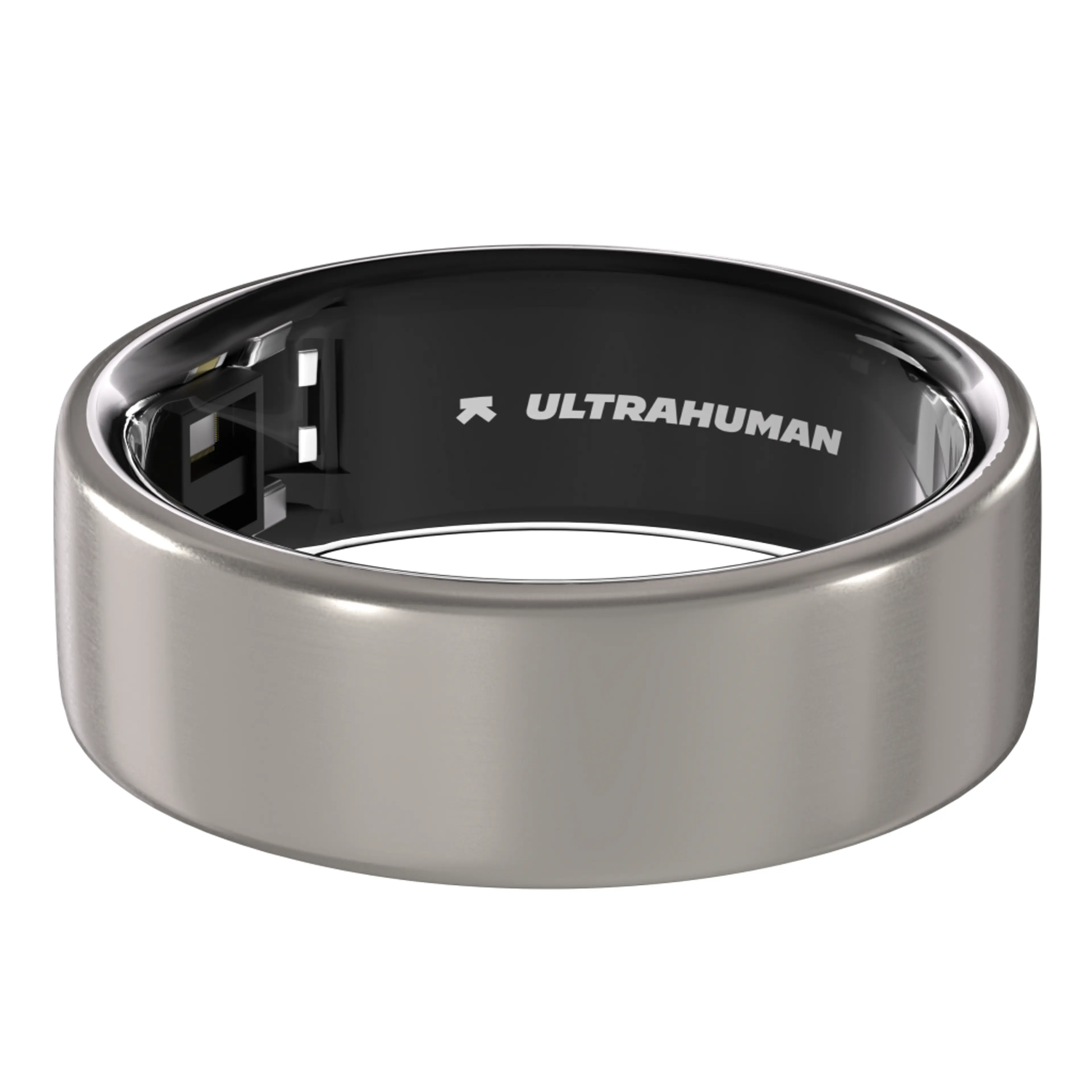 Ultrahuman Ring Air - Smart Ring; Charger; USB Cable / Size-06- Raw_Titanium