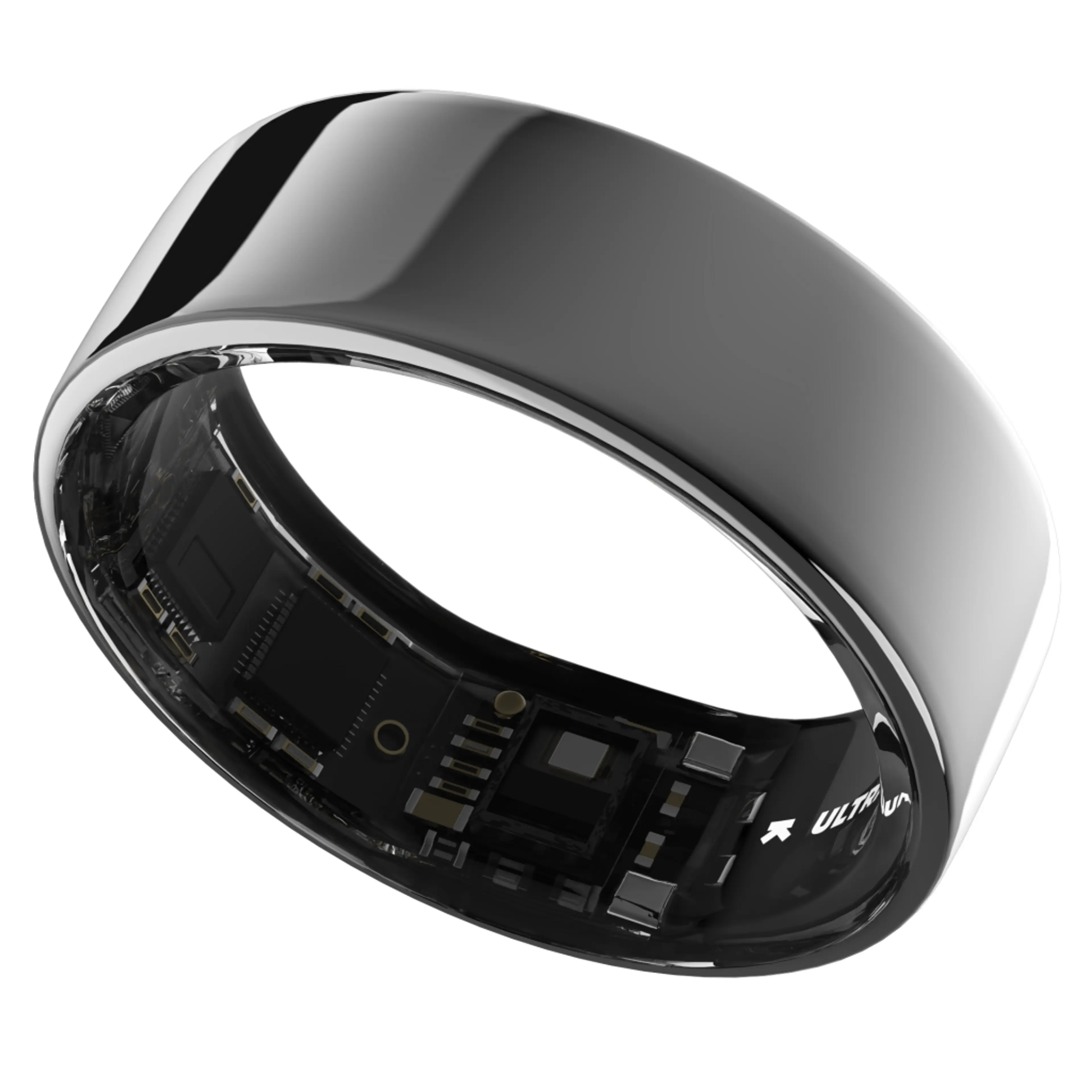 Ultrahuman Ring Air - Smart Ring; Charger; USB Cable / Size-08- Air_Silver