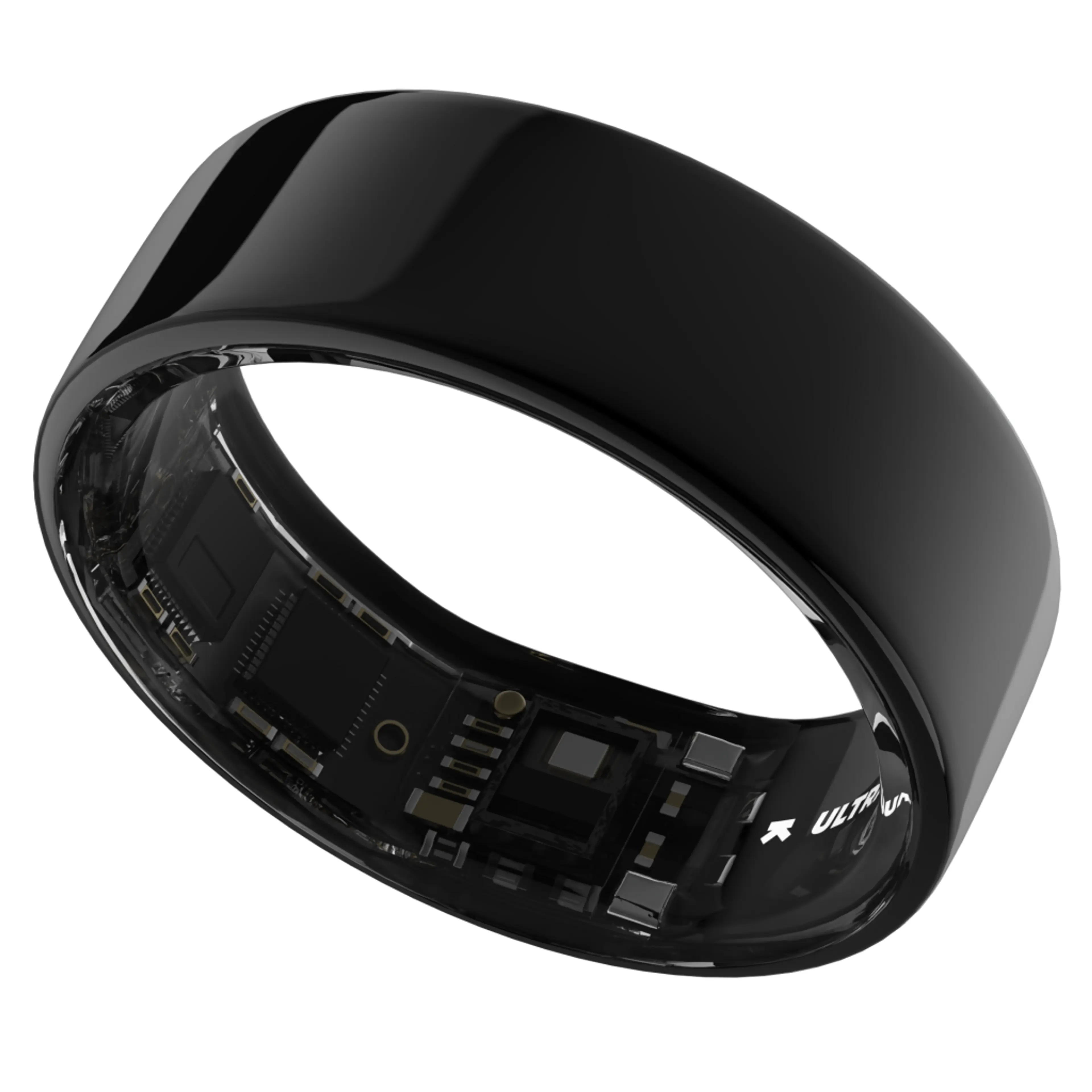 Ultrahuman Ring Air - Smart Ring, Charger, USB Cable / Size-08- Aster_Air_Black