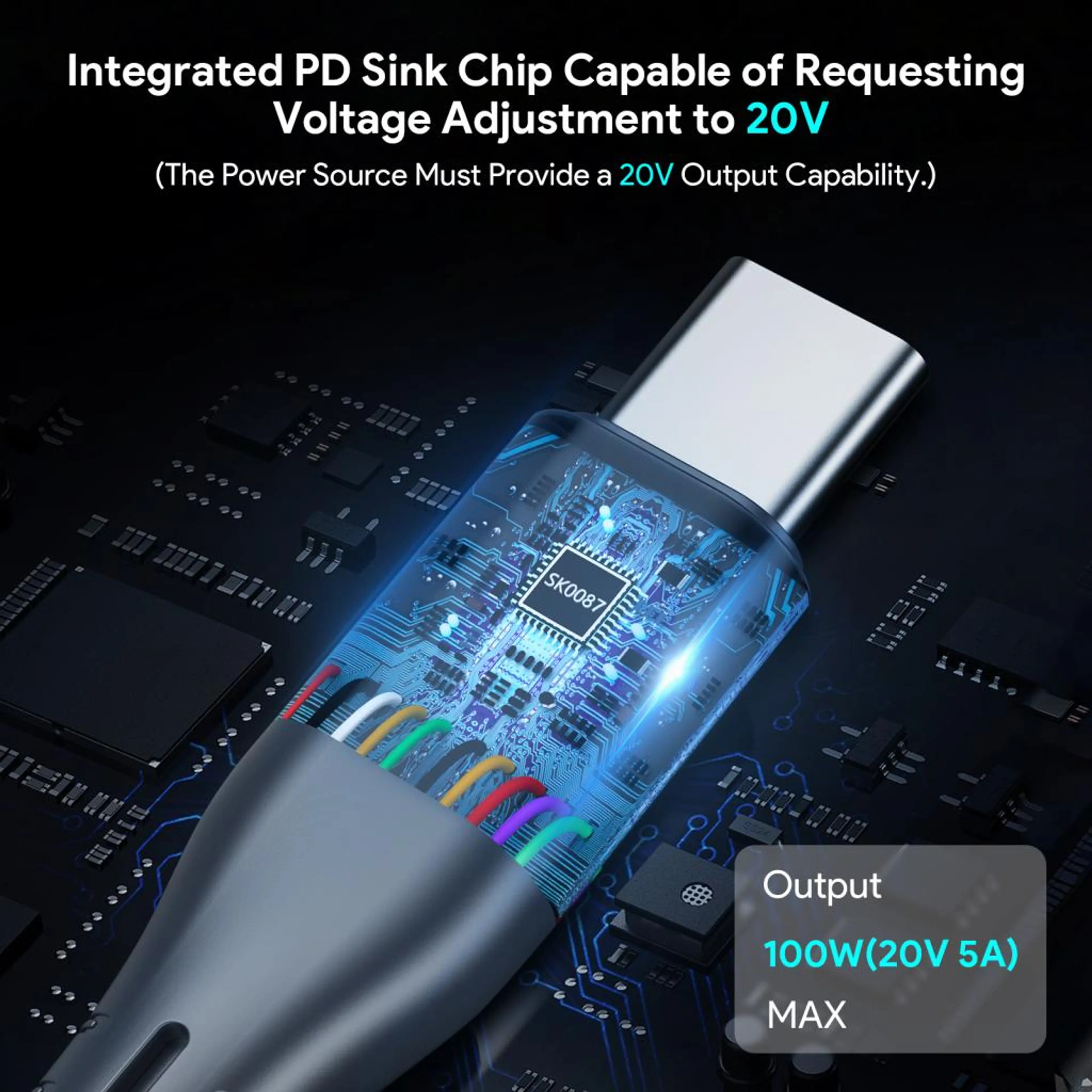 USB-C към DC кабел за Starlink Mini (2м / 5м / 10м, до 100W, водоустойчив)